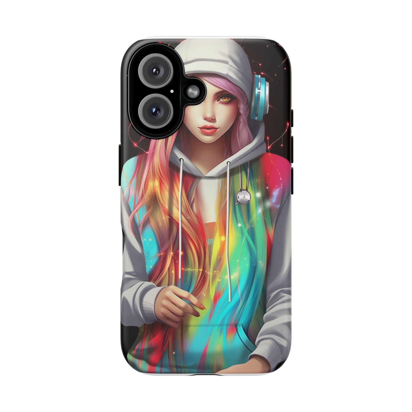 Anime Girl Phone Case - Cute Aesthetic Cover for iPhone, Samsung & Google Pixel, Girly Phone Case, Kawaii Phone Case, Anime Lover Gift