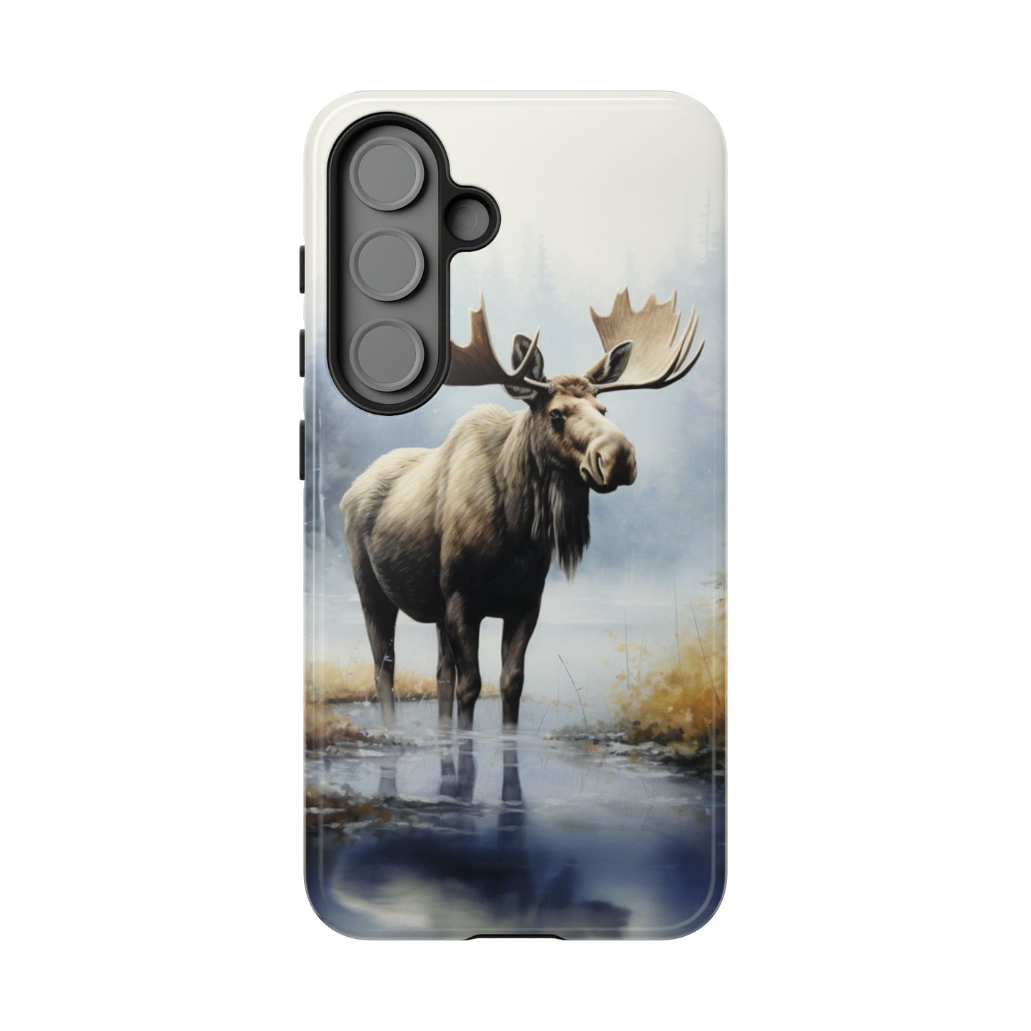 Majestic Moose Print Phone Case β Durable & Stylish Wildlife Design - iPhone, Samsung & Google Pixel Cover - Artistic Elk Phone Case, Animal Lover Gift