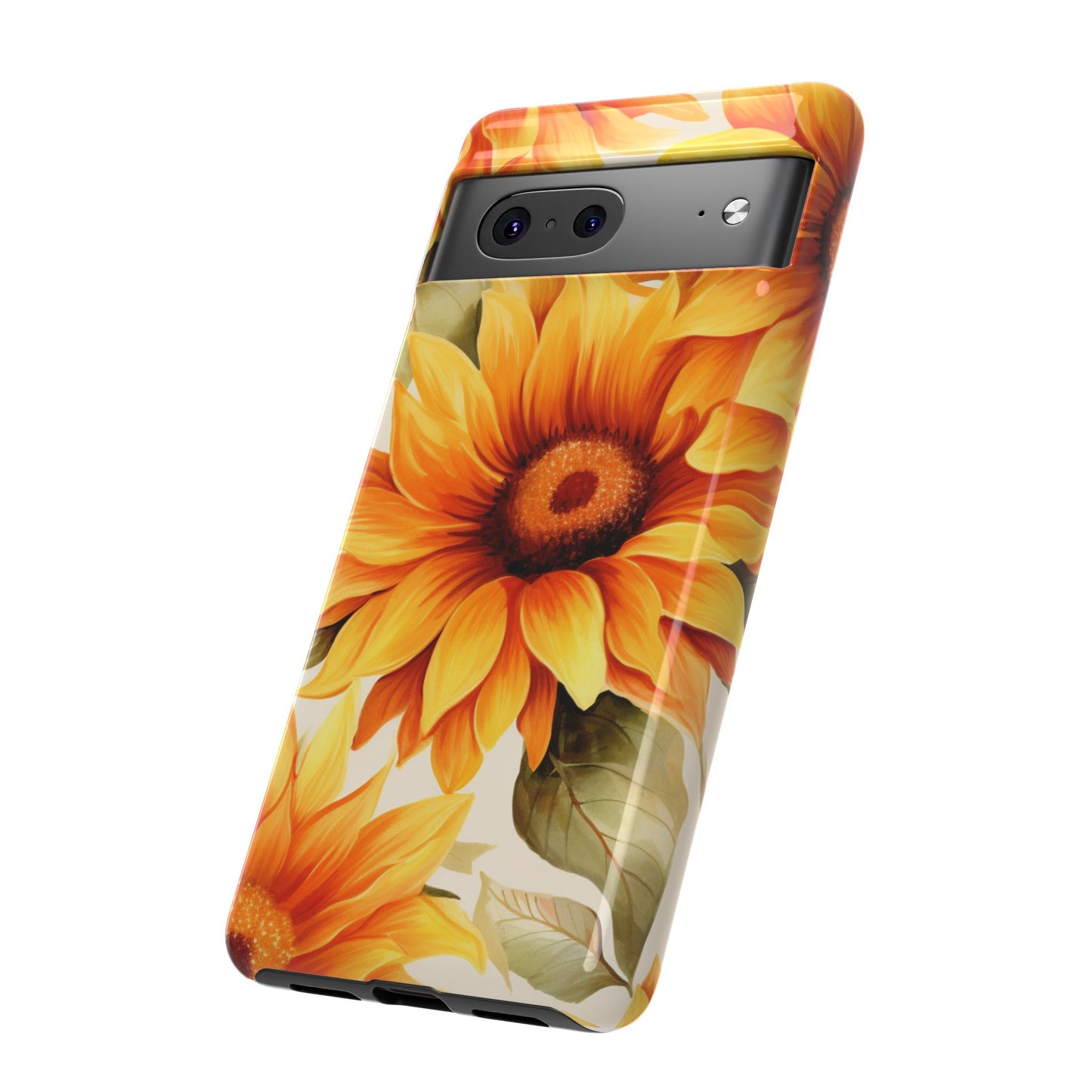 Golden Sunflower Glow Mobile Case – Radiant & Elegant