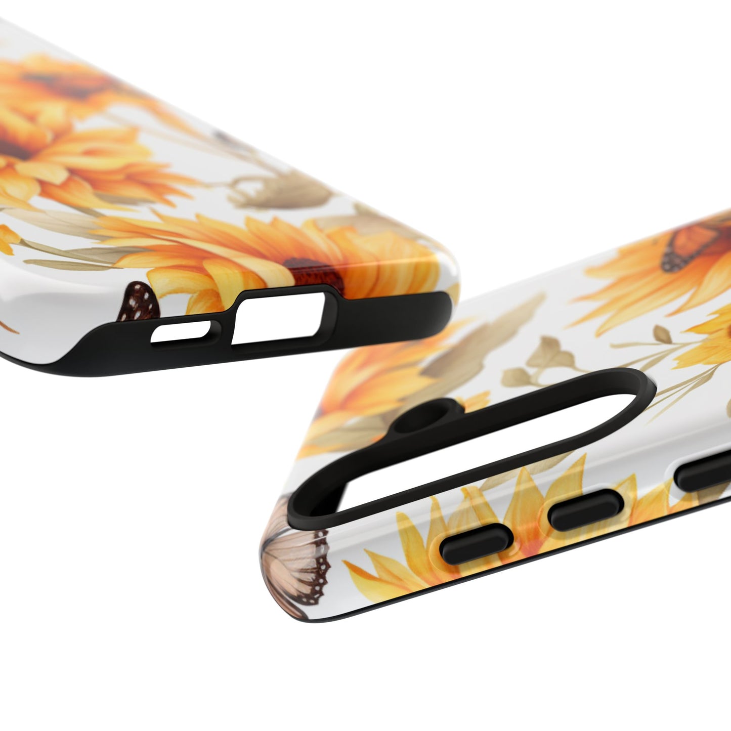 Sunflower & Butterfly Aesthetic Mobile Case – Bright & Nature-Inspired