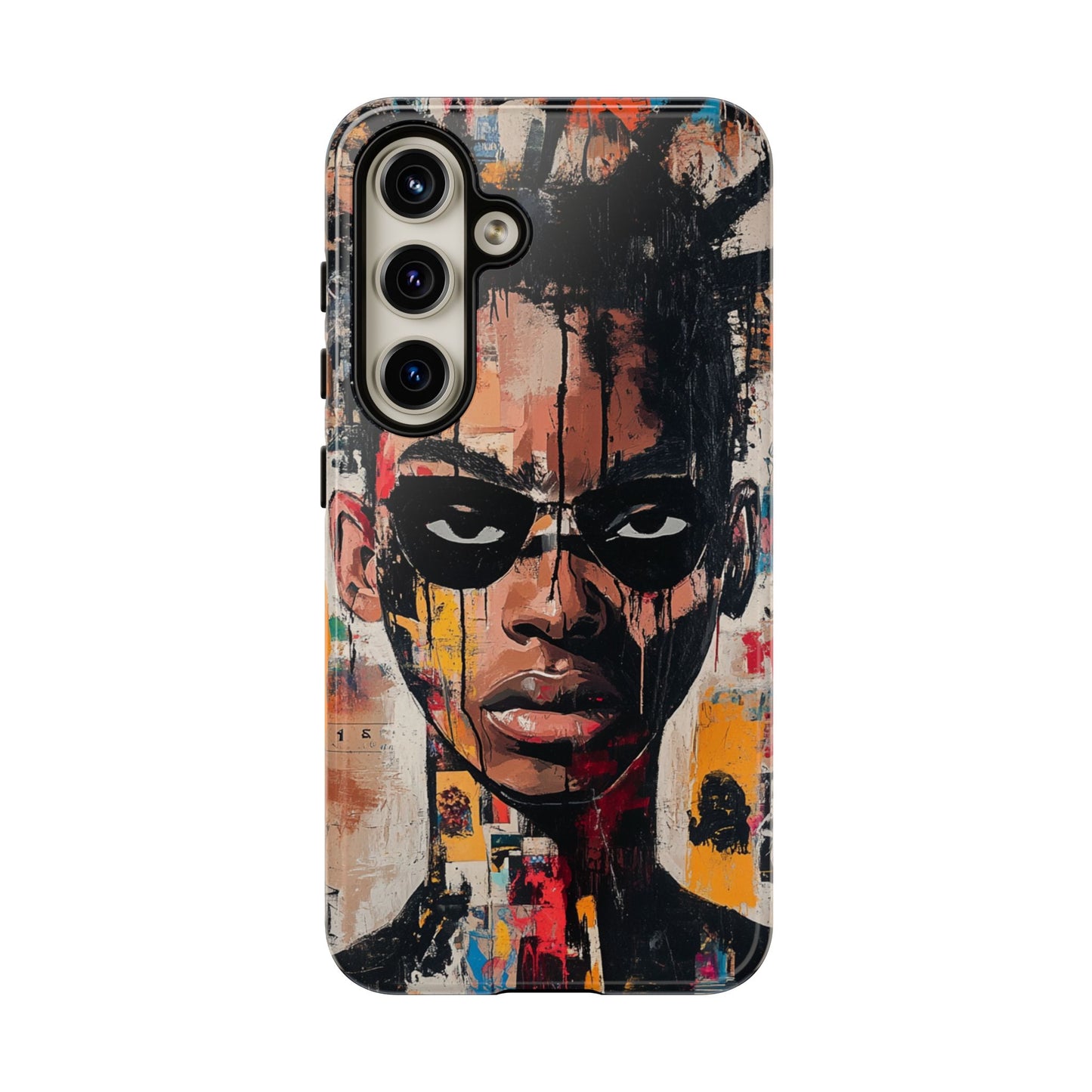 Abstract Graffiti Phone Case – Basquiat Art Inspired - iPhone, Samsung & Google Pixel Cover - Artistic Painting Case, Art Lover Gift