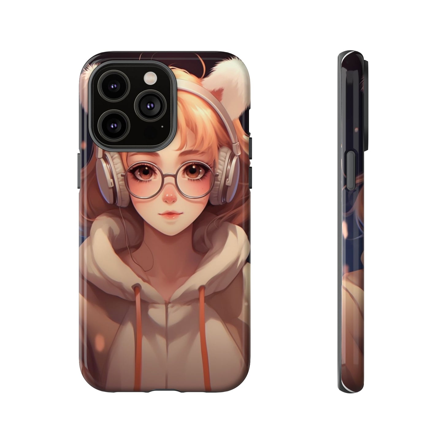 Anime Girl Phone Case - Cute Aesthetic Cover for iPhone, Samsung & Google Pixel, Girly Phone Case, Kawaii Lover Gift