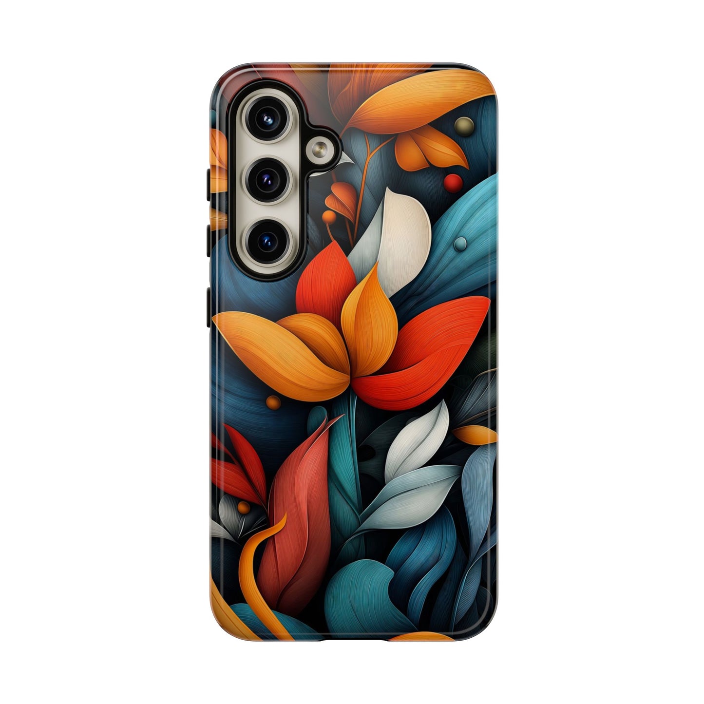 Velvet Bloom – Elegant Floral Art Phone Case for iPhone, Pixel & Samsung