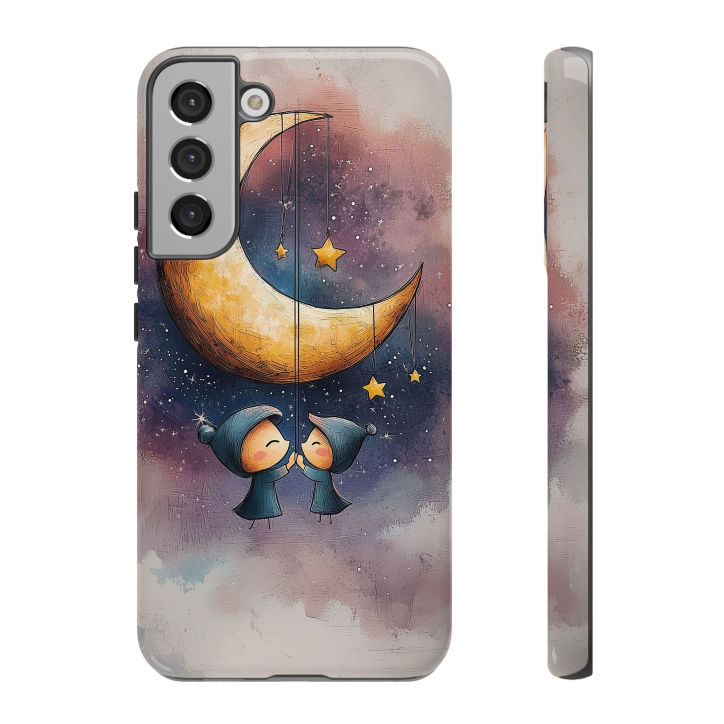 Dreamy Moonlight Duo Phone Case for iPhone, Samsung, Google Pixel
