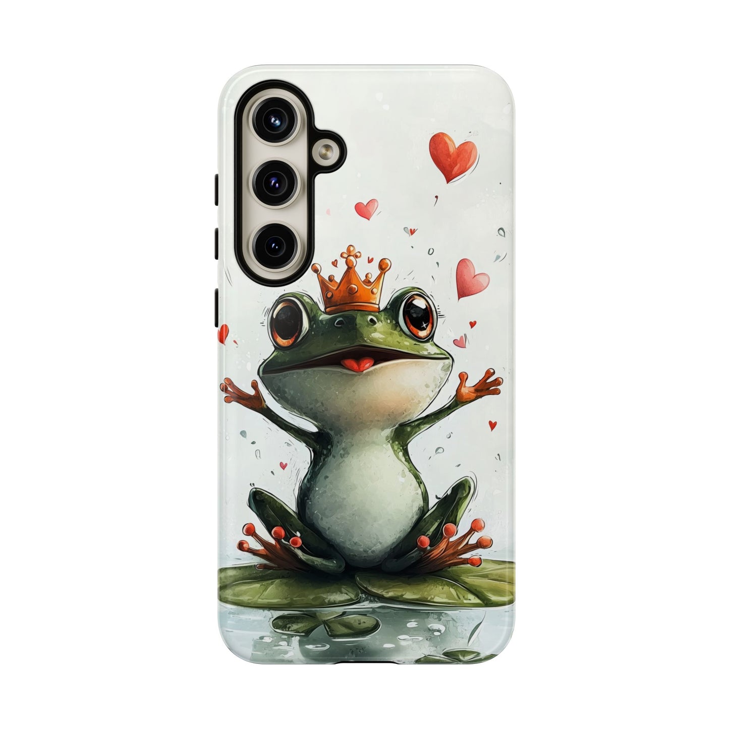 Happy Frog King Phone Case β Cute Anime Aesthetic for iPhone, Google Pixel & Samsung