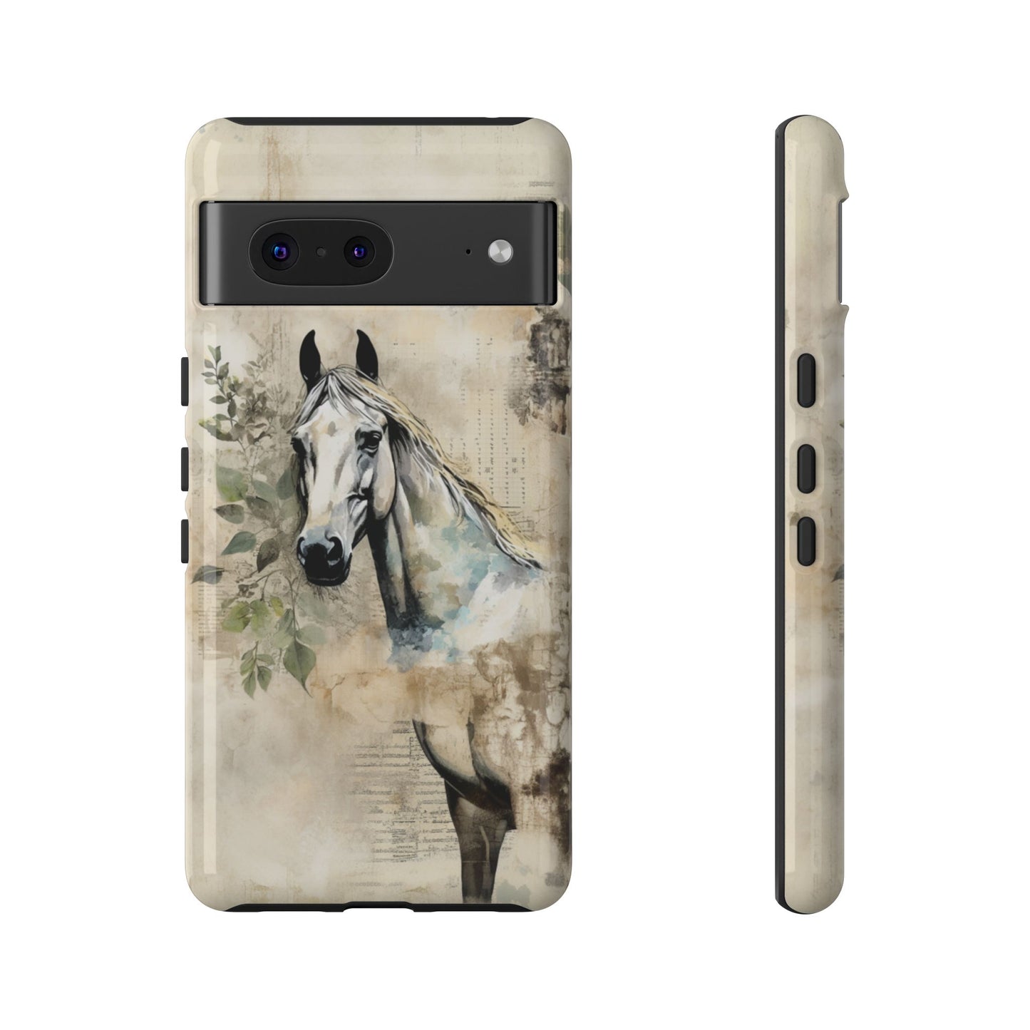 Watercolor Horse Print Phone Case - iPhone, Samsung & Google Pixel Cover - Artistic Equestrian Phone Case, Animal Lover Gift