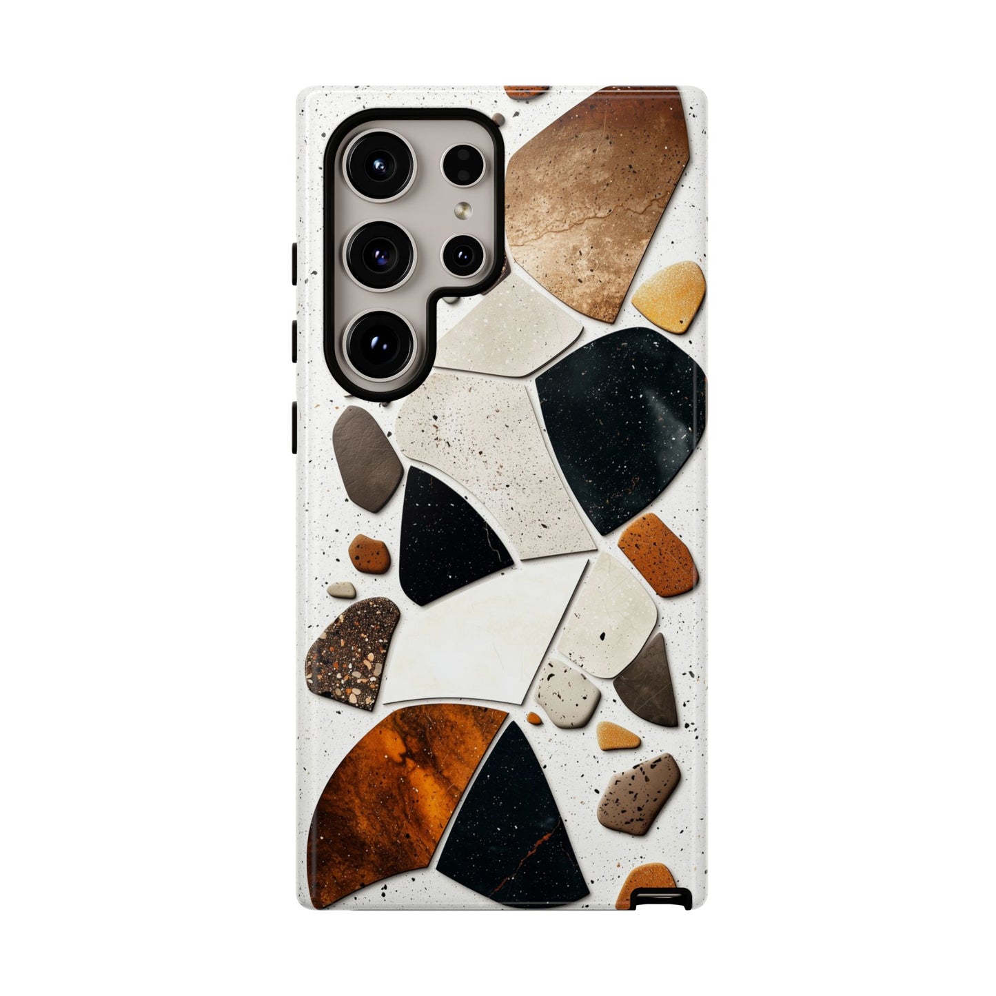 Earthy Terrazzo Abstract Phone Case β Natural & Bold for iPhone, google Pixel & Samsung