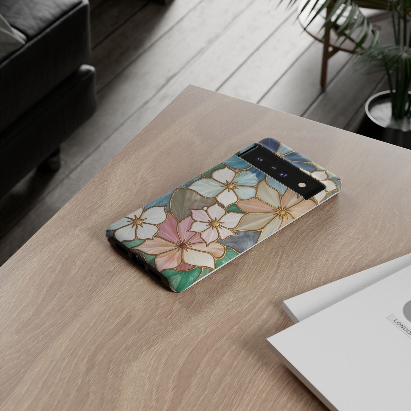 Floral Symphony: Stained Glass Elegance