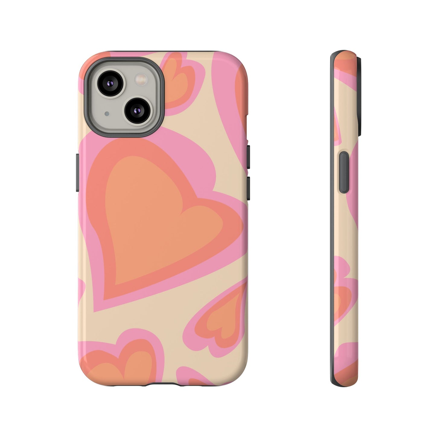 Retro Heart Phone Case – Cute Vintage Aesthetic for iPhone, Samsung & Google Pixel