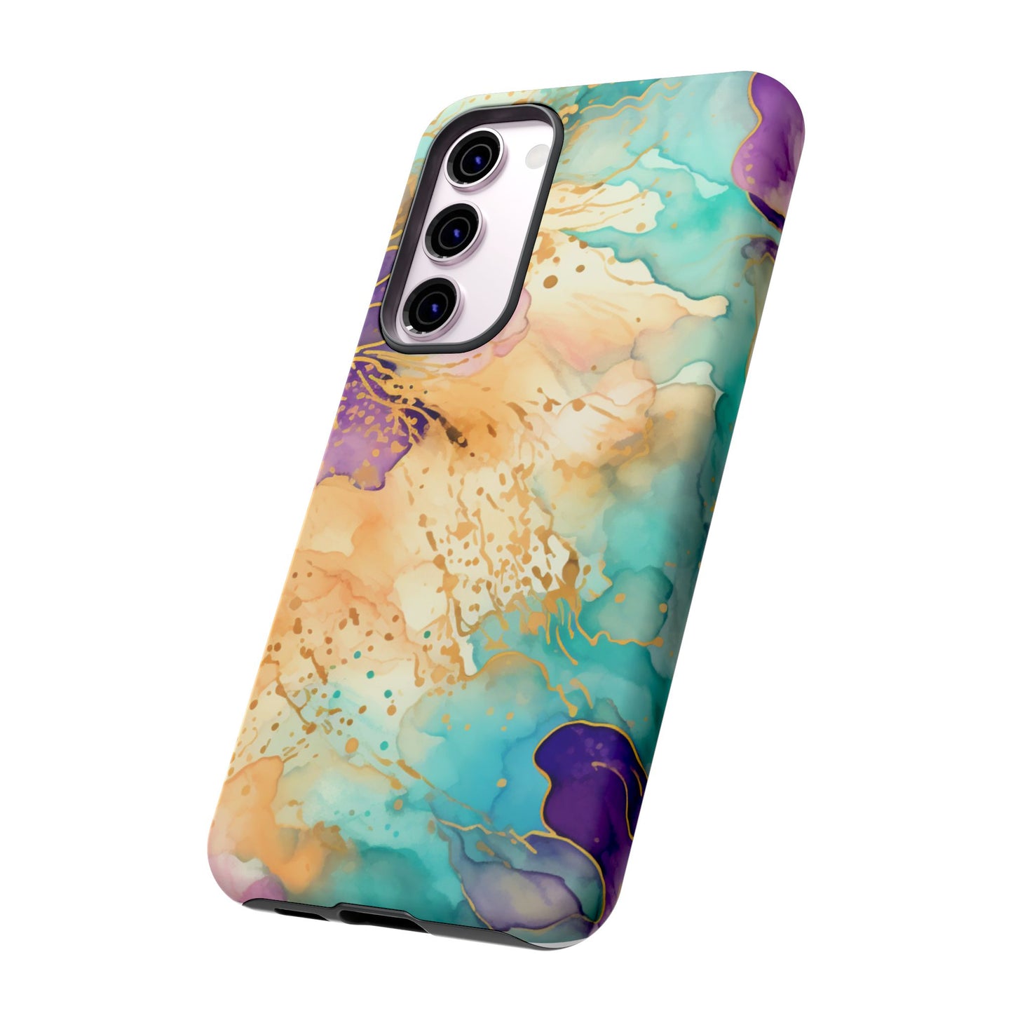 Golden Aura Abstract Watercolor Mobile Case