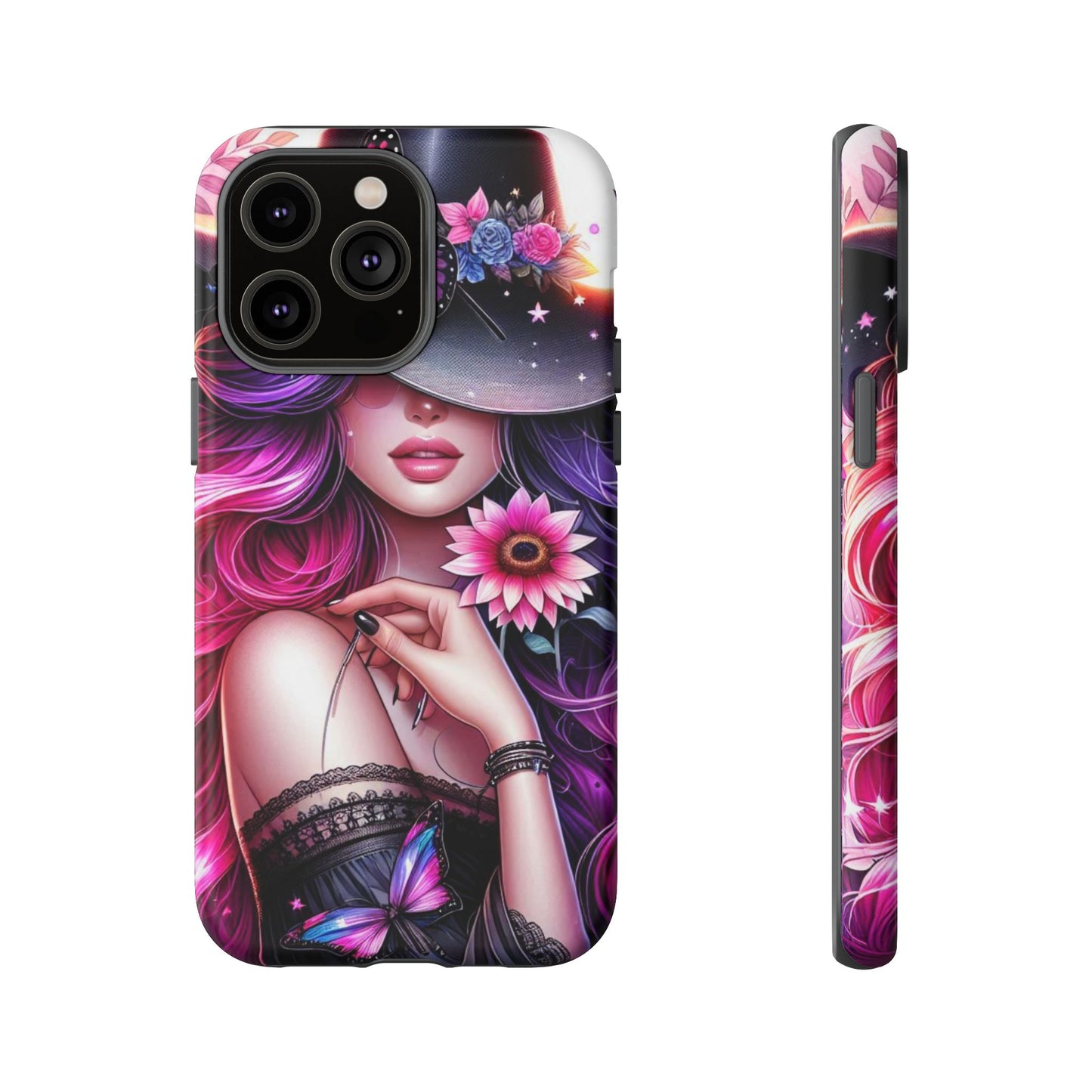 Celestial Charm – Cosmic Cowgirl & Butterfly Magic Mobile Cover