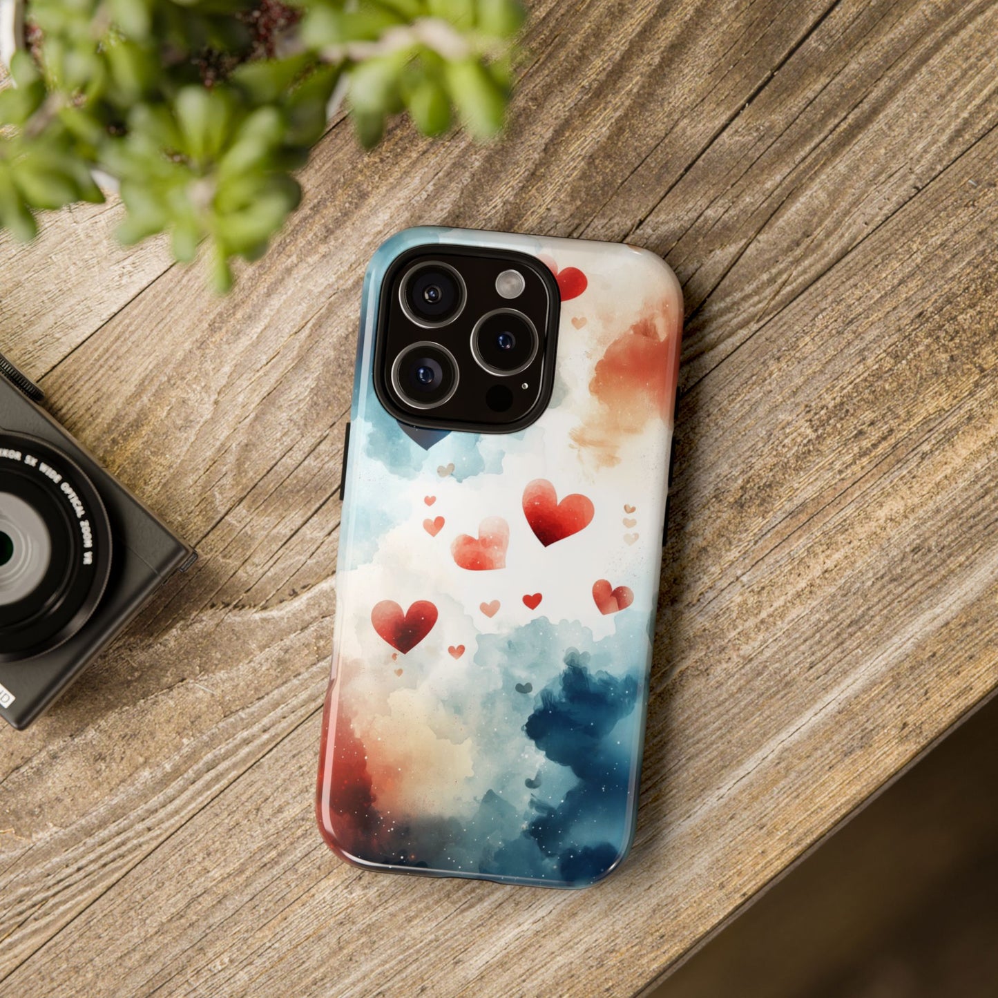 Heartfelt Skies - Watercolor Anime Phone Case for iPhone, Samsung, Google Pixel