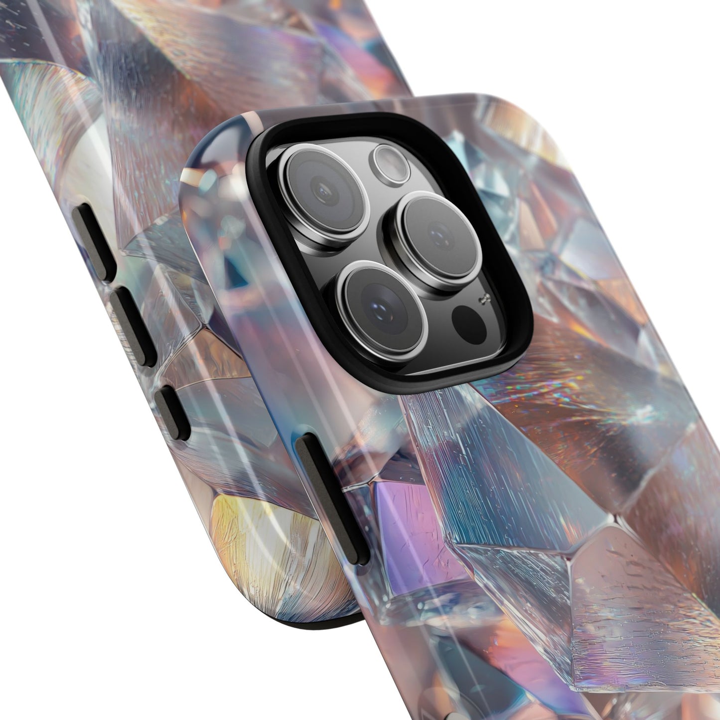 Iridescent Crystal Matching Couple Phone Case – Shimmer & Shine for iPhone, Samsung & Google Pixel
