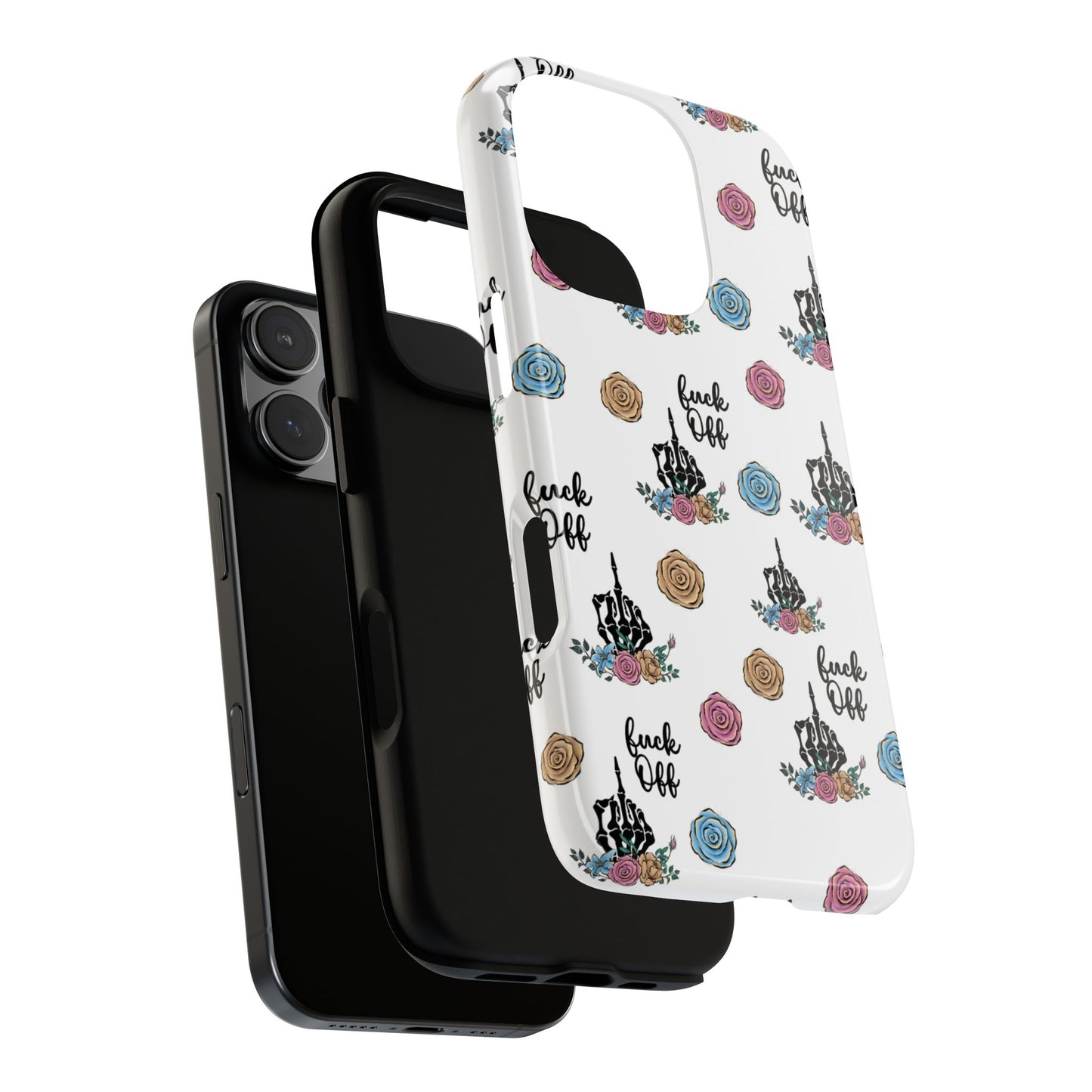 Skeleton Hand Middle Finger Phone Case β Badass Gothic Cover for iPhone, Samsung & Google Pixel