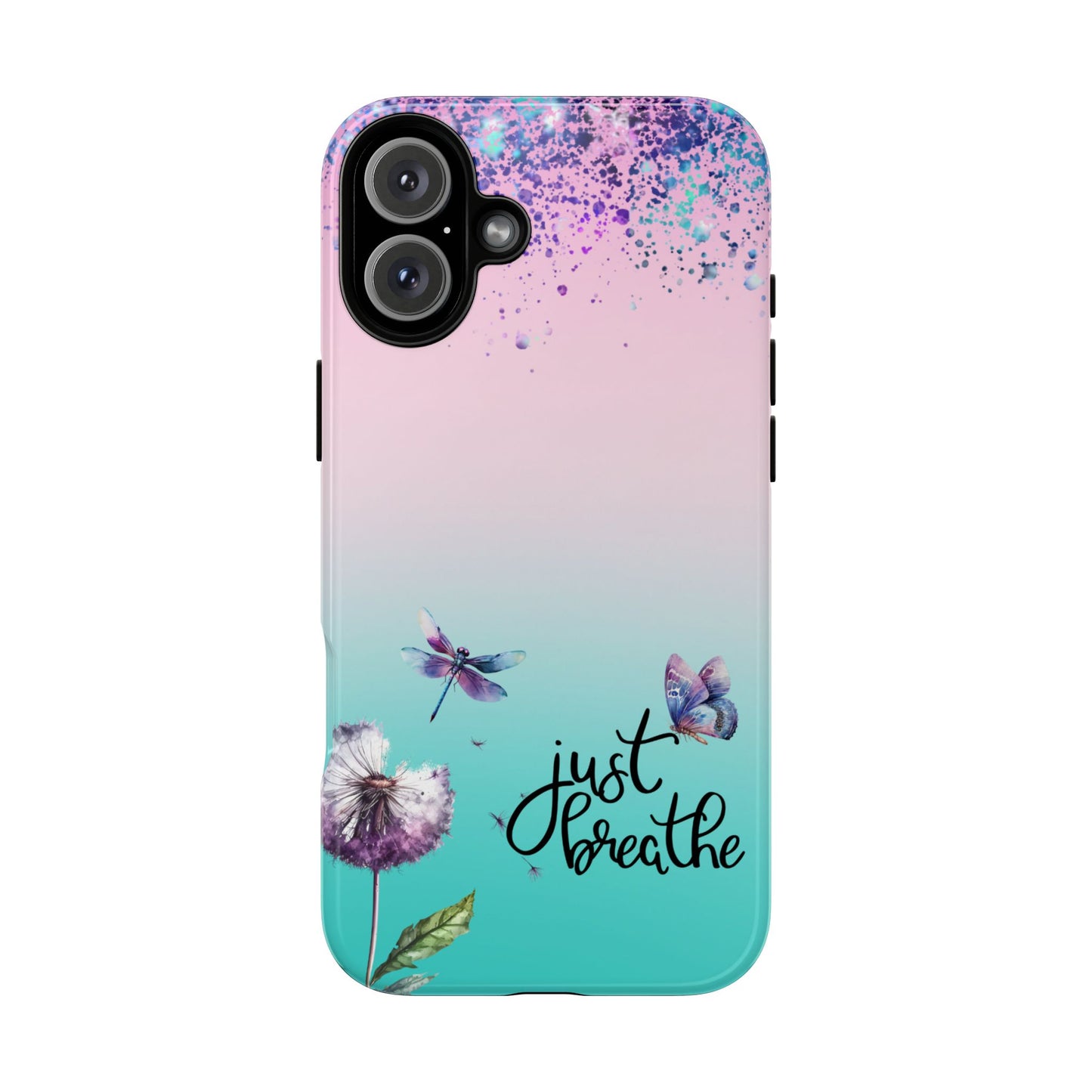 Just Breathe Phone Case - Aesthetic Minimalist Cover for iPhone, Samsung & Google Pixel