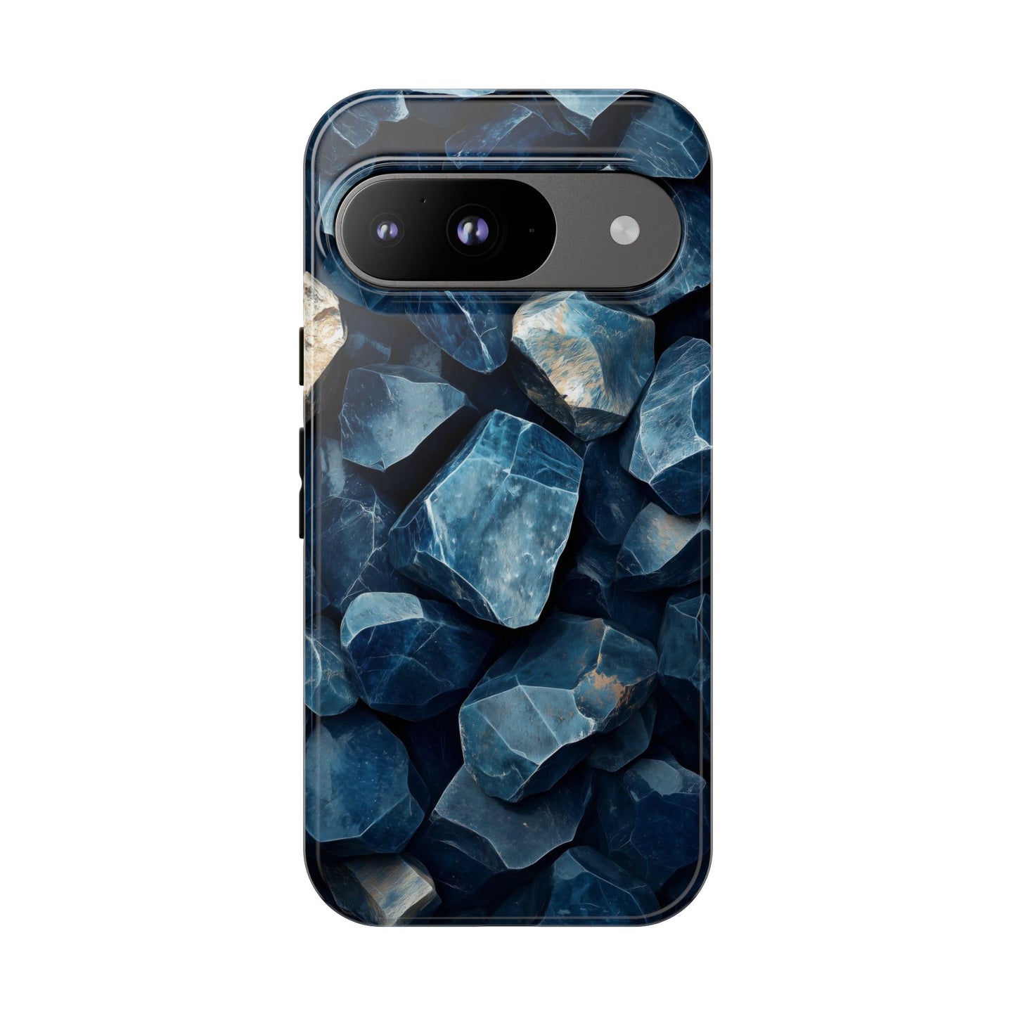 Mystic Blue Crystals Print Phone Case for iPhone, Google Pixel, Samsung