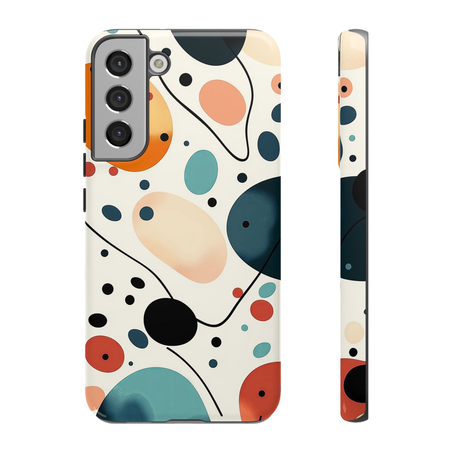 Retro Pop Pebbles – Abstract Vibe Phone Case for iPhone, Samsung & Pixel