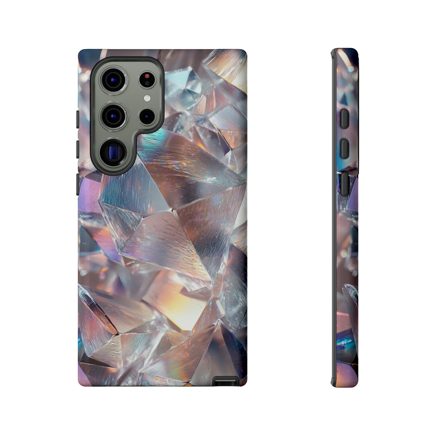 Iridescent Crystal Matching Couple Phone Case – Shimmer & Shine for iPhone, Samsung & Google Pixel