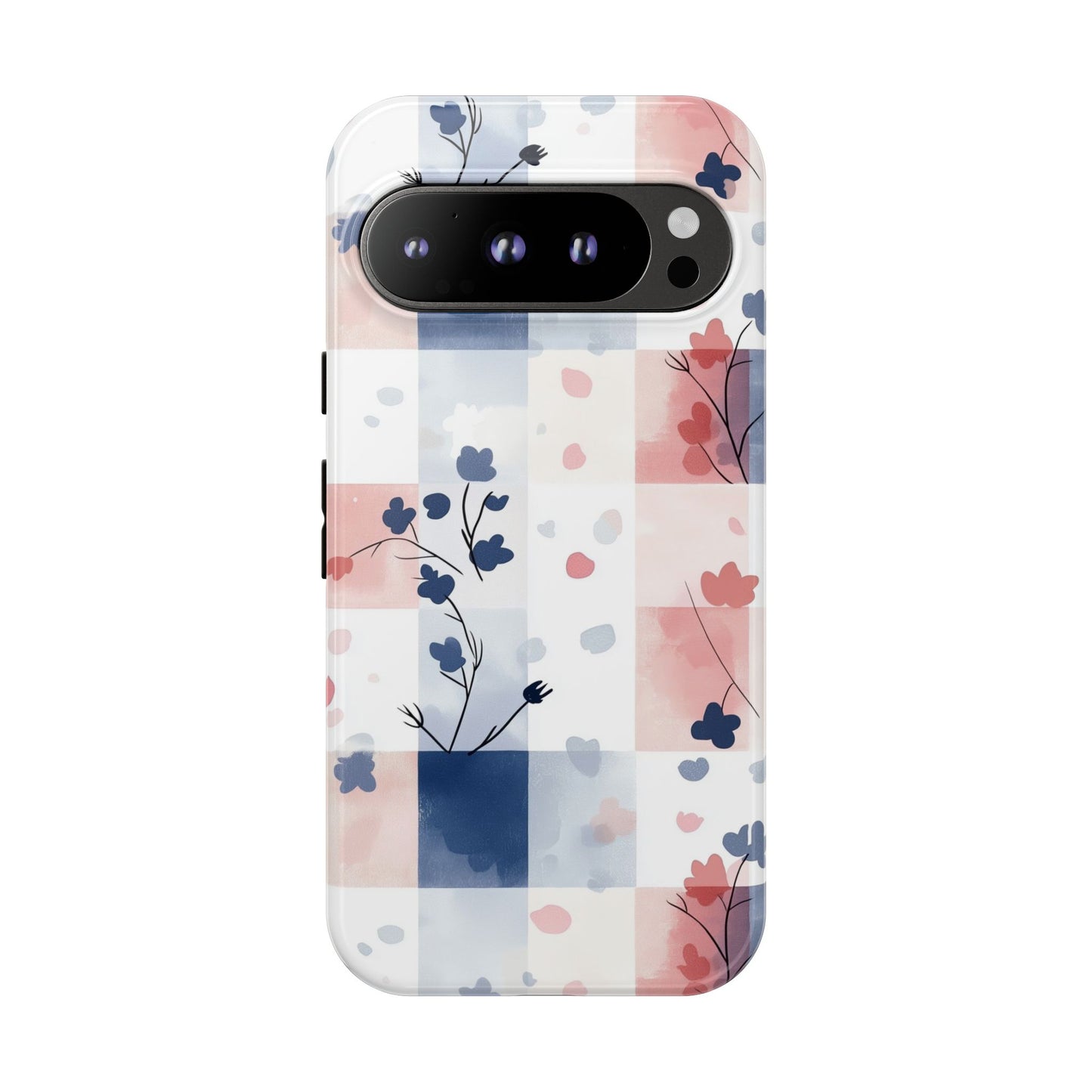 Kawaii Gingham Pastel Phone Case for iPhone, Samsung, Google Pixel
