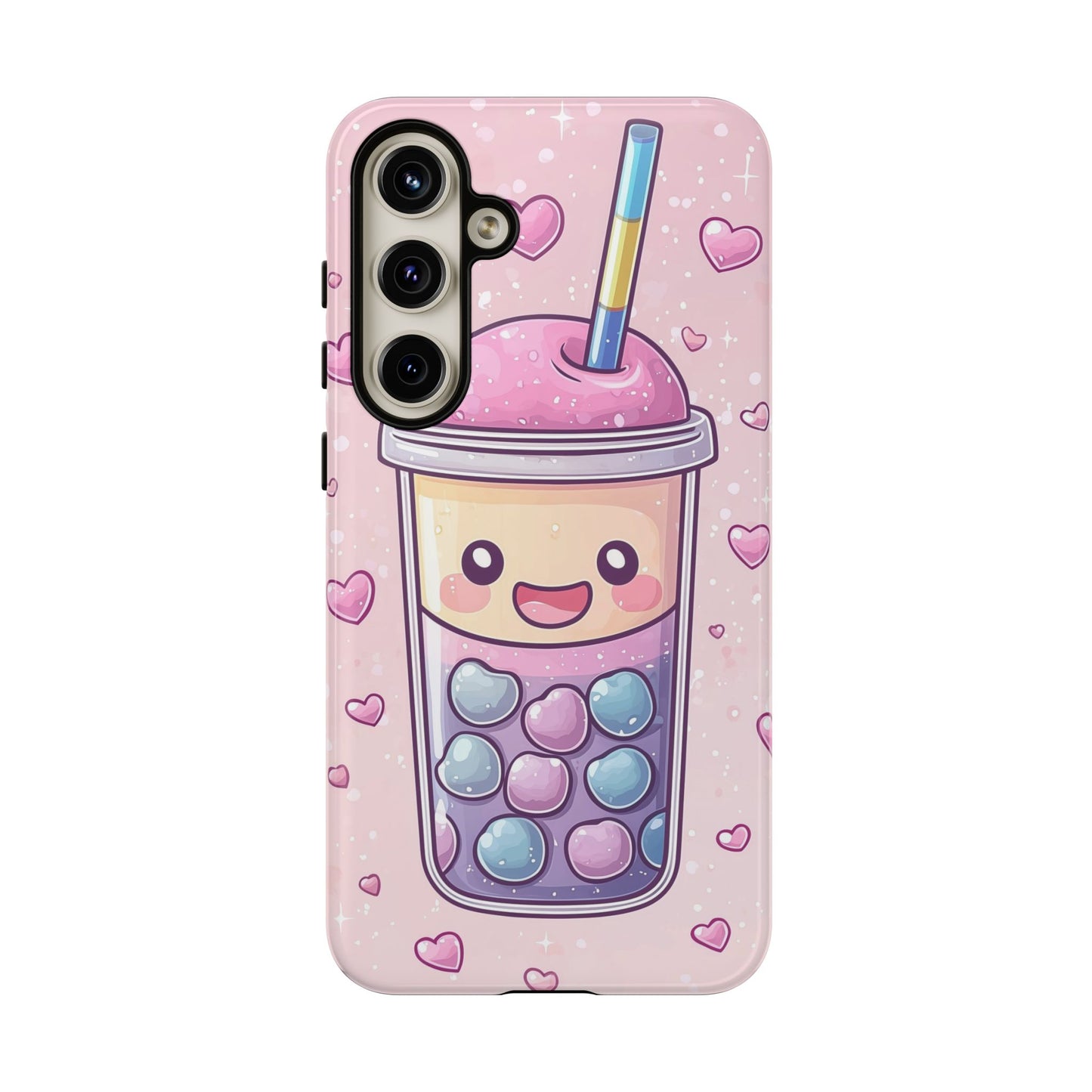 Sweet Bubble Tea Love Phone Case for iPhone, Samsung, Google Pixel