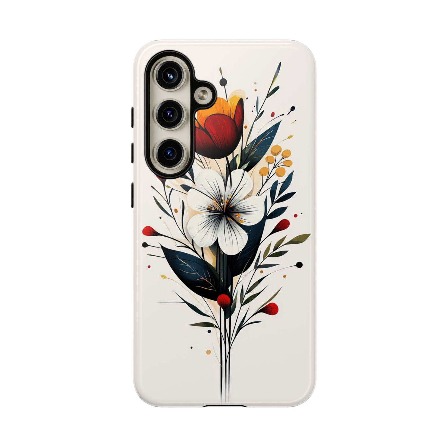 Wild Bloom – Minimal Floral Phone Case for iPhone, Pixel & Samsu