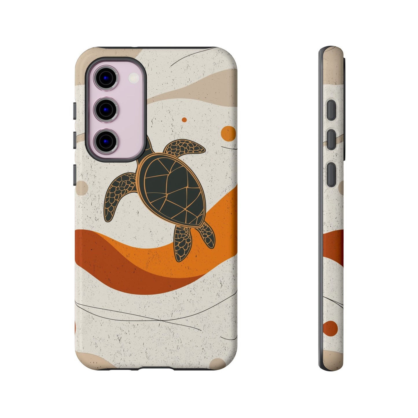 Flow of the Tide: Abstract Turtle Drift Phone Case for iPhone, Samsung & Pixel