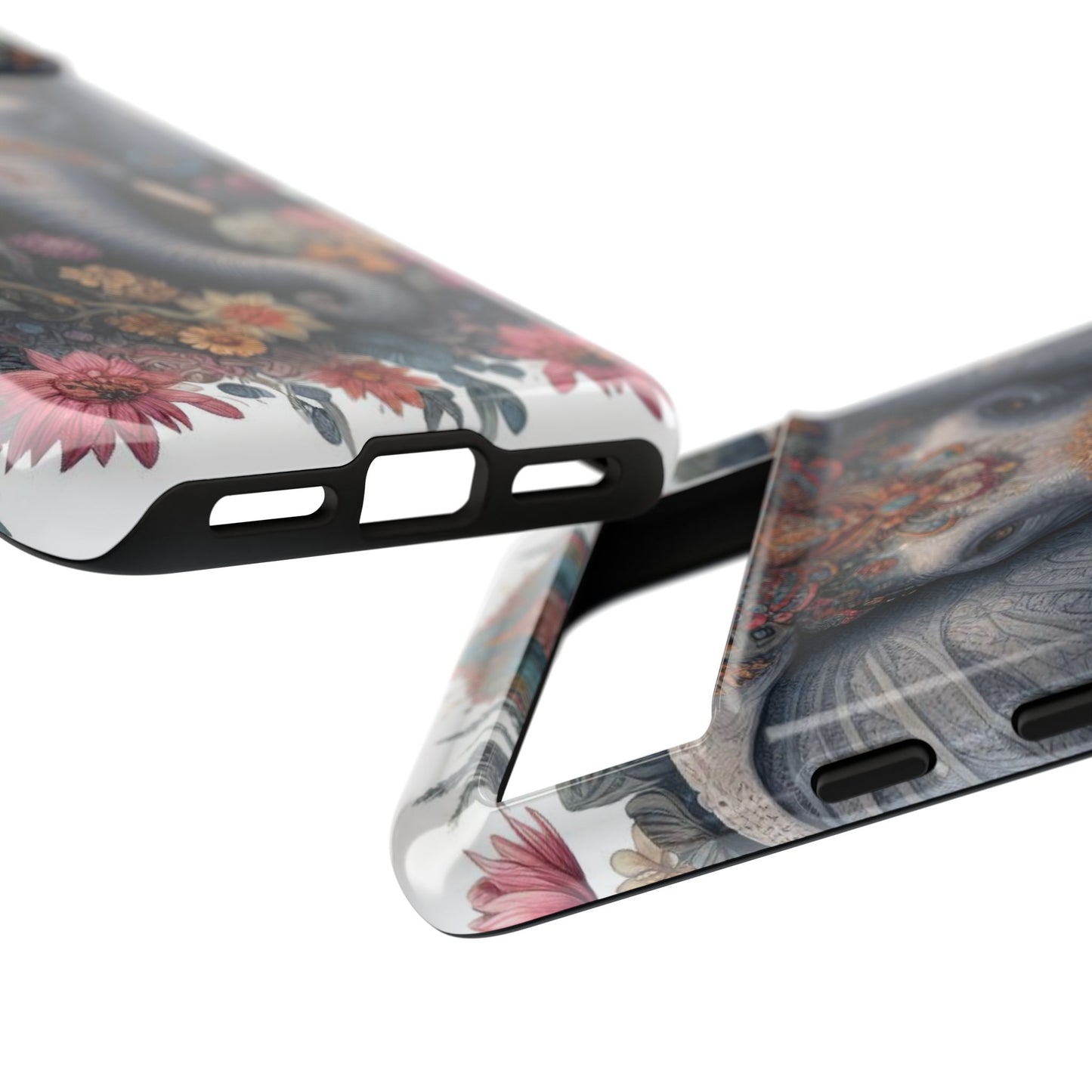 Regal Ornate Elephant Mobile Cover – Majestic Bohemian Art