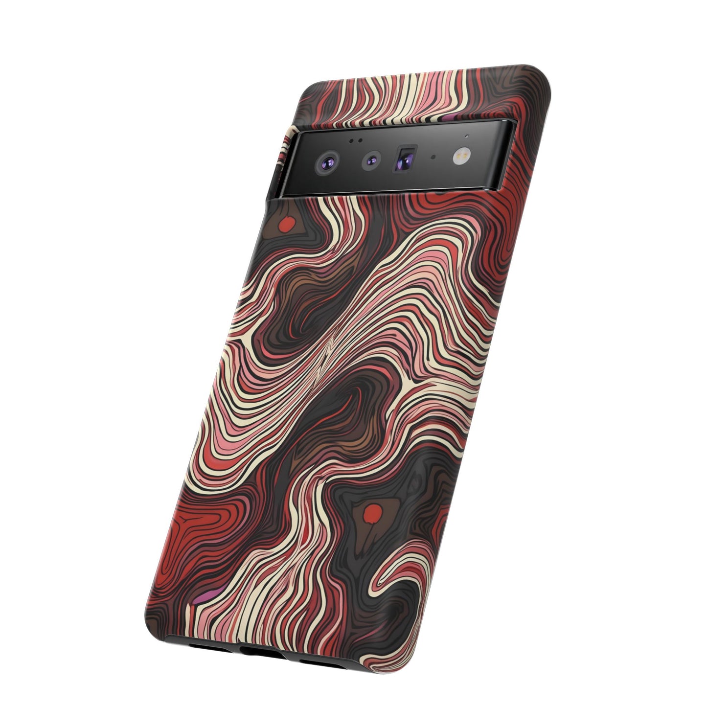 Abstract wavy illusion with swirling lines | Pattern Design