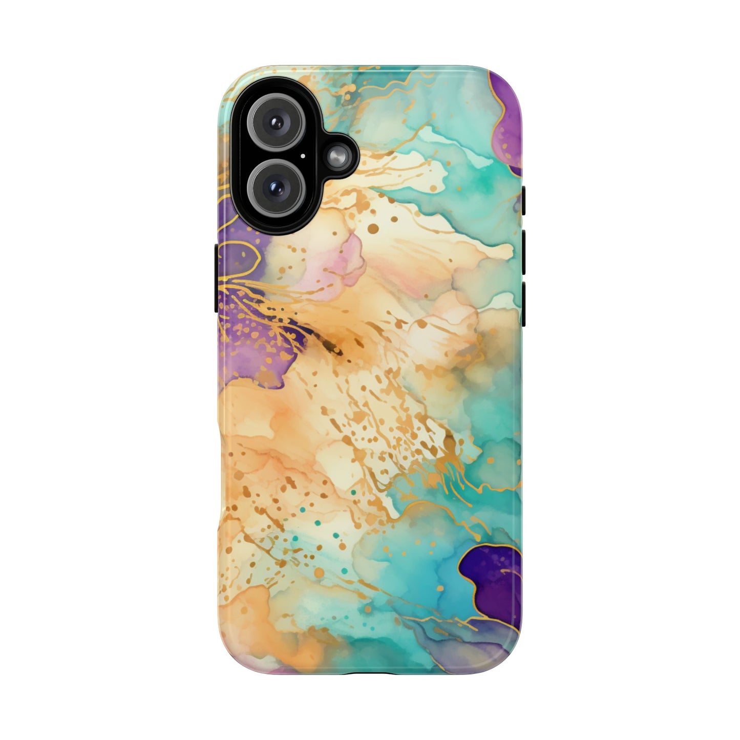 Golden Aura Abstract Watercolor Mobile Case