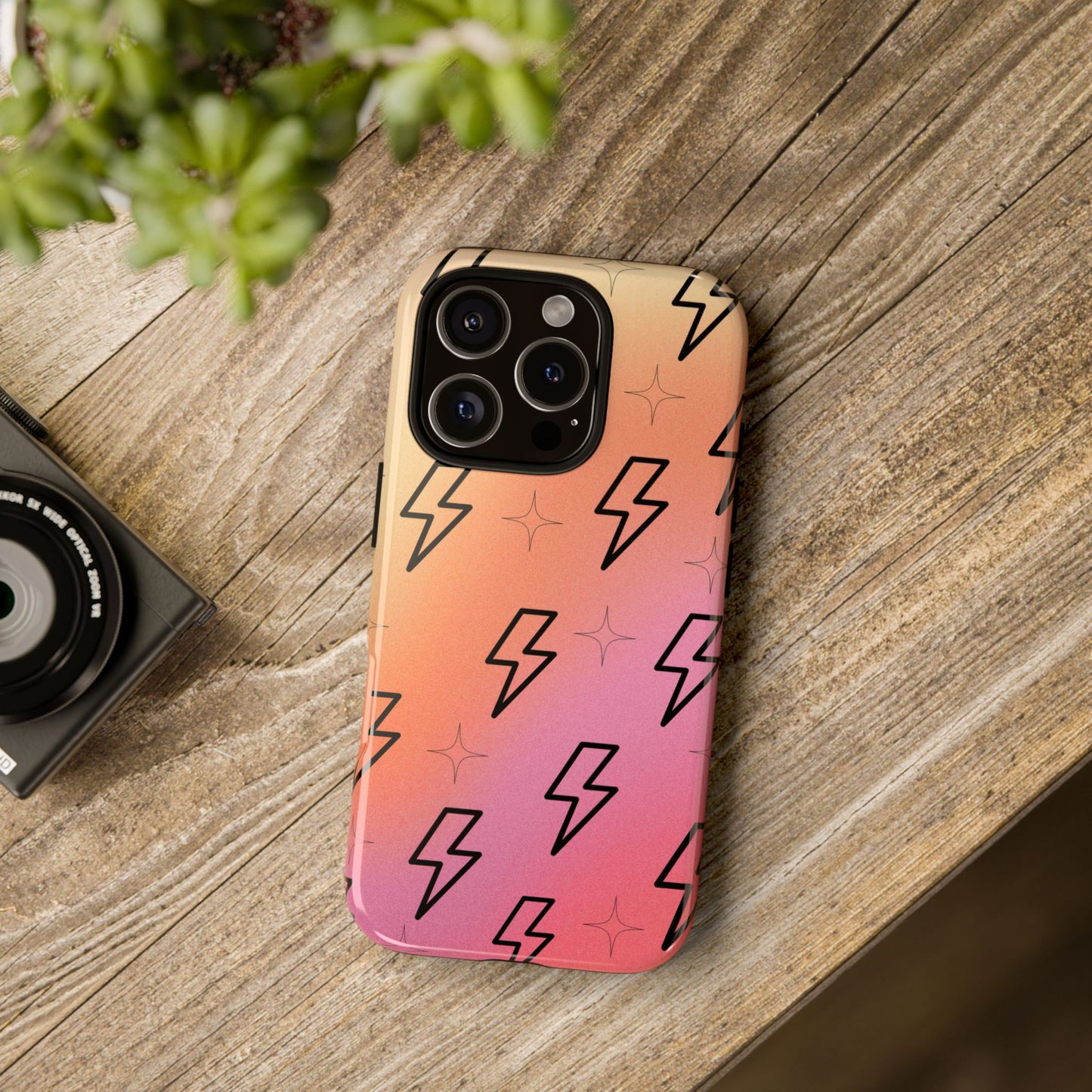 Retro Thunder Phone Case ⚡ Vintage Aesthetic for iPhone, Samsung & Pixel