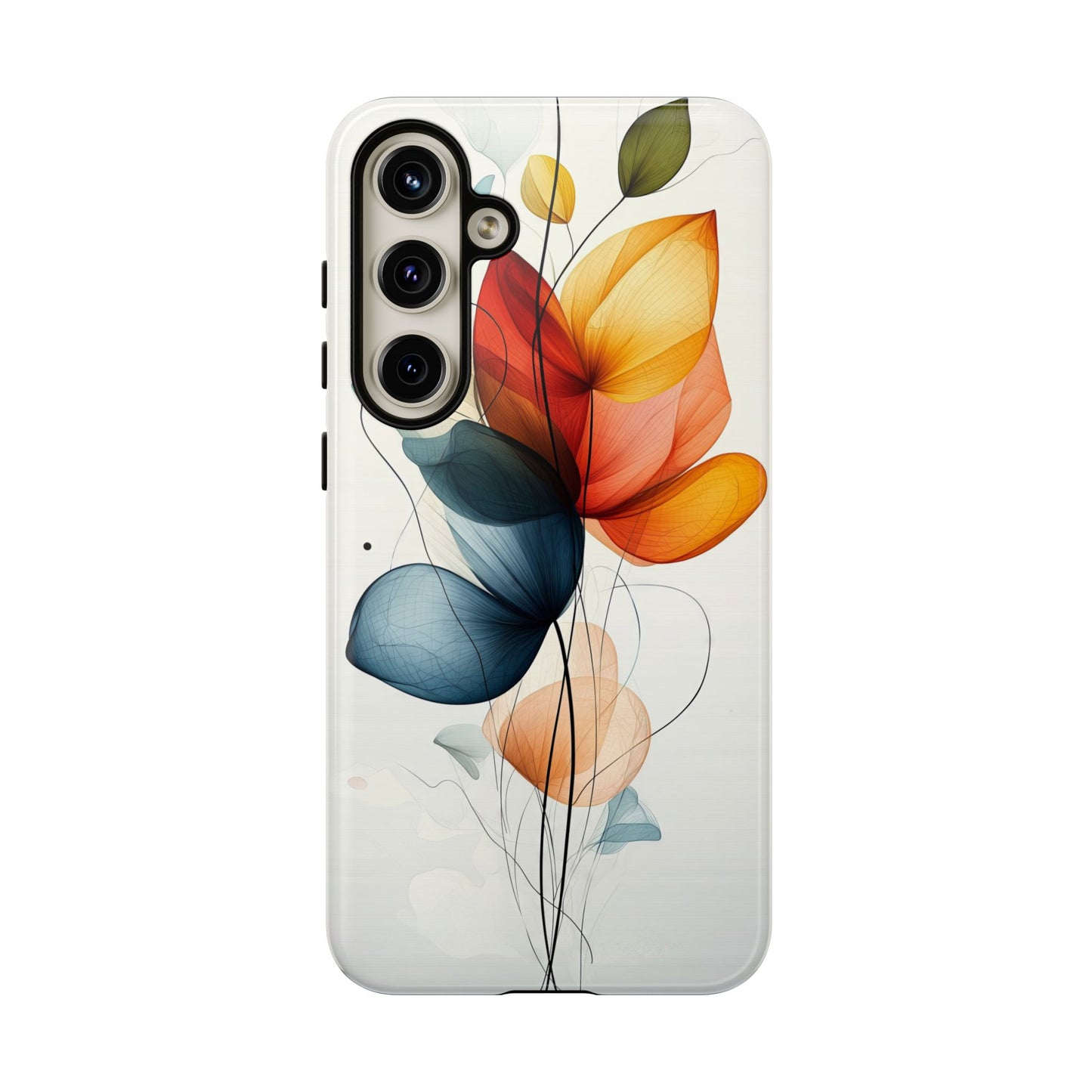 Whispering Petals – Elegant Floral Art Case for iPhone, Pixel & Samsung