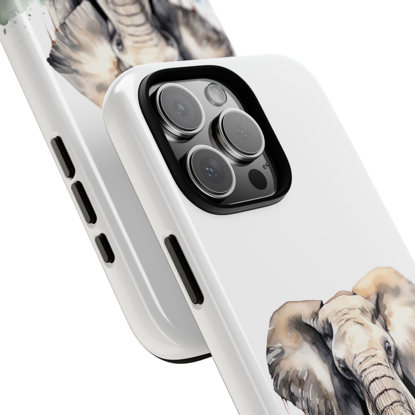 Safari Watercolor Elephant Mobile Cover – Artistic Wildlife Design