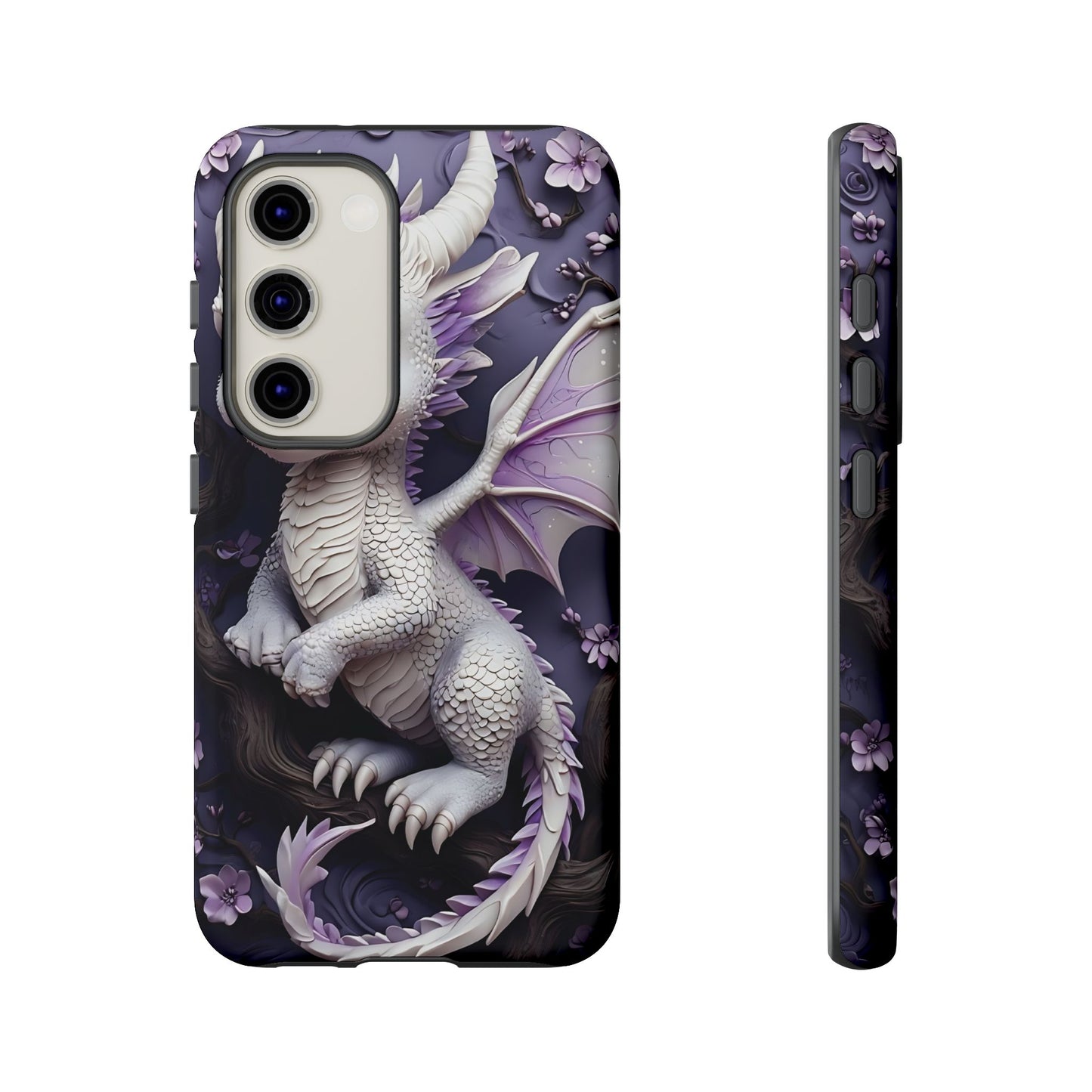 Charming Young Dragon on a Branch Phone Case Design