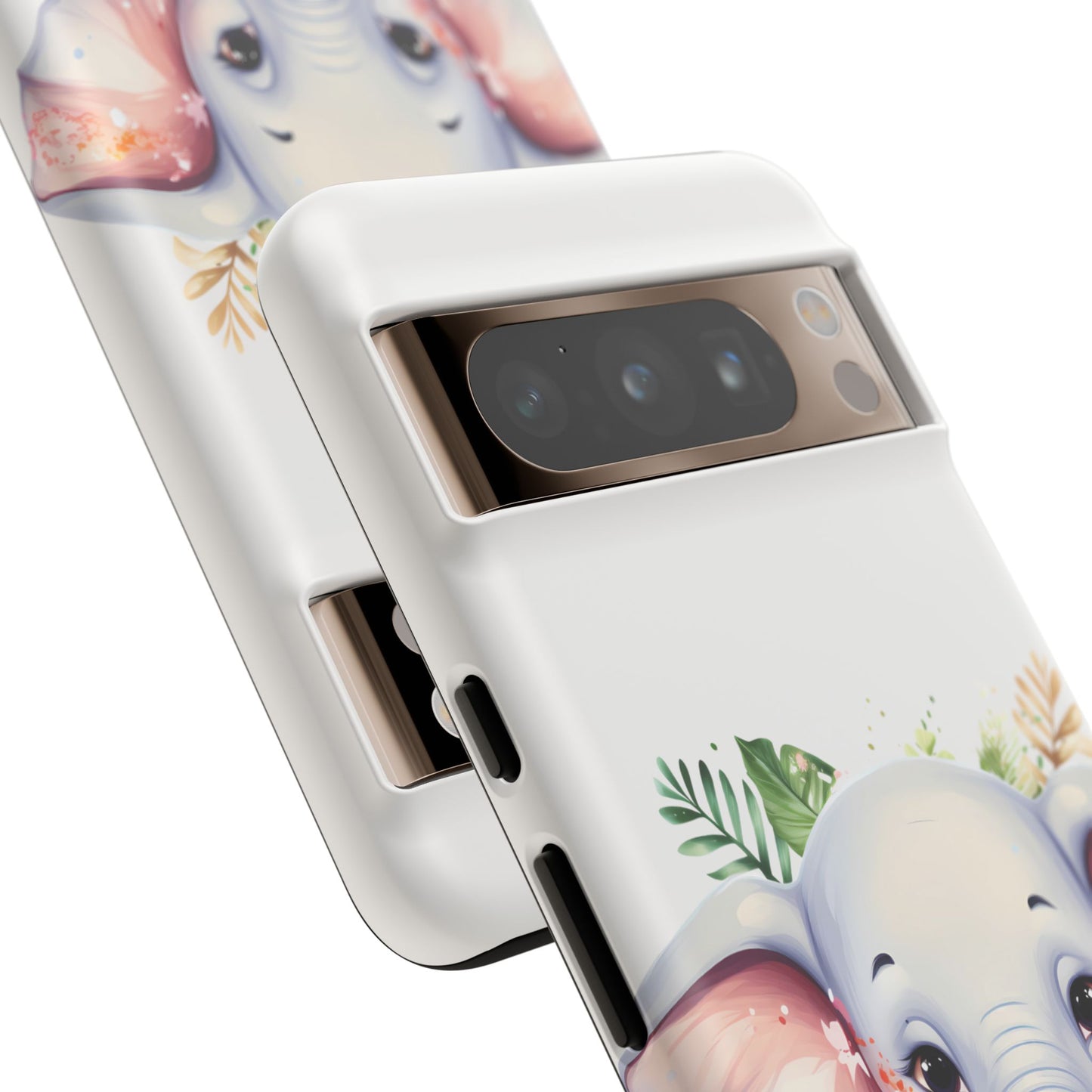 Adorable Baby Elephant Mobile Cover – Floral Fantasy Art