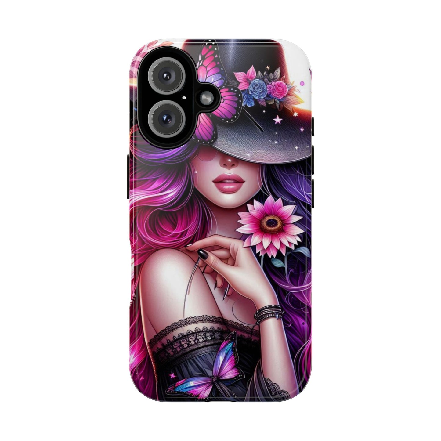 Celestial Charm – Cosmic Cowgirl & Butterfly Magic Mobile Cover