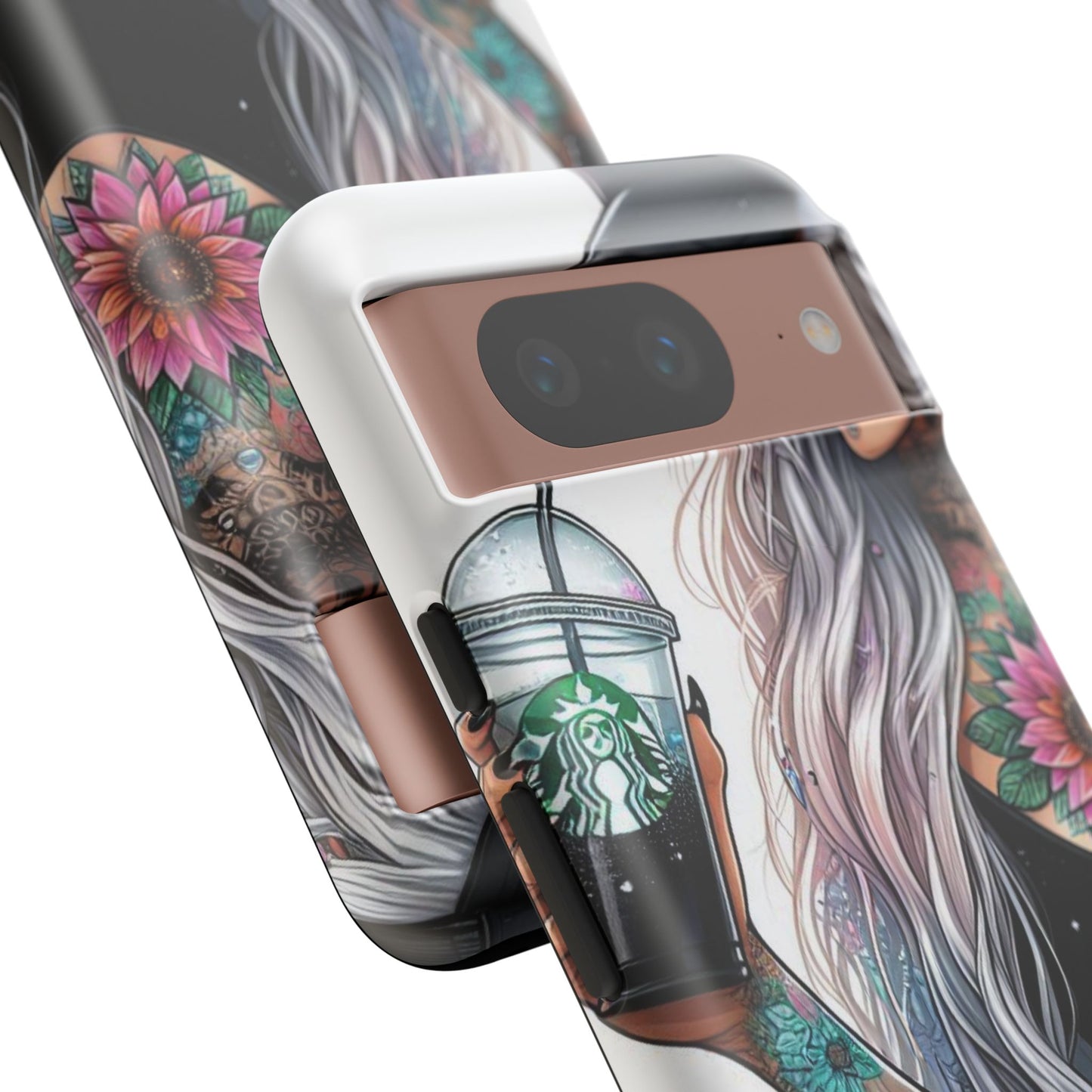 Tattooed Coffee Queen – Edgy Urban Aesthetic Mobile Cover