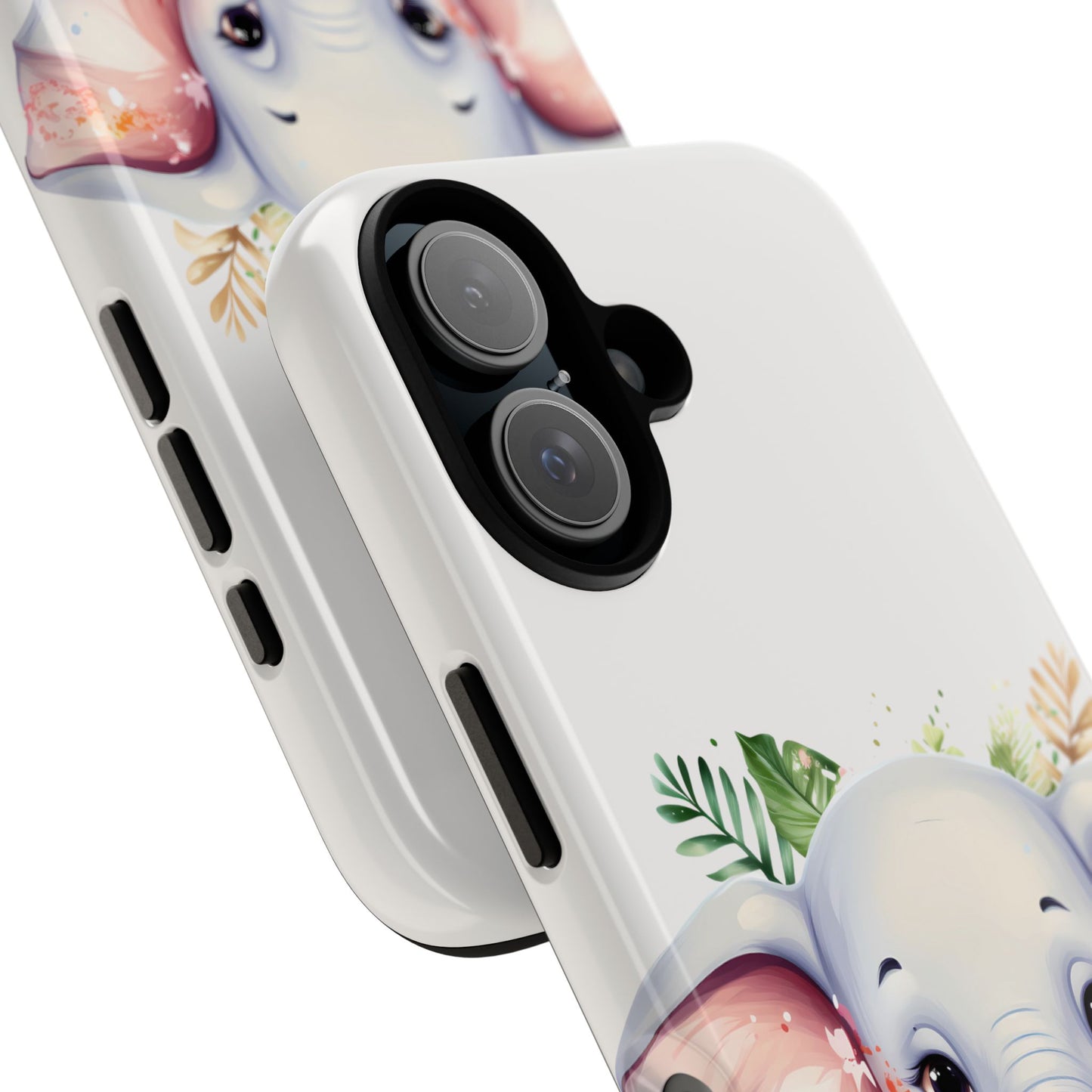 Adorable Baby Elephant Mobile Cover – Floral Fantasy Art