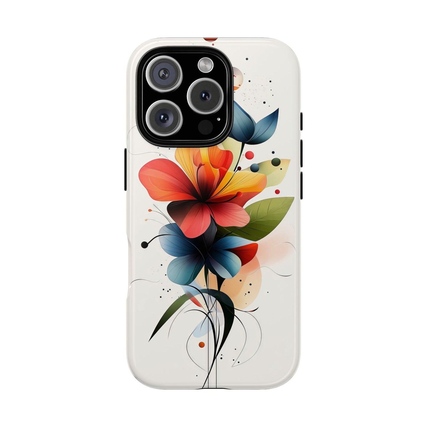 Vibrant Bloom – Modern Floral Art Phone Case for iPhone, Pixel & Samsung