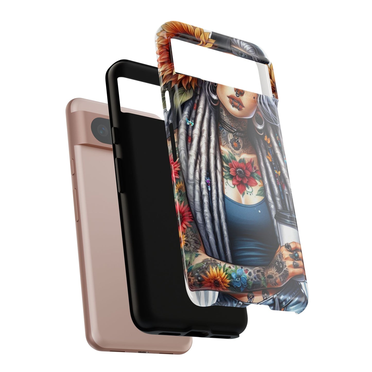 Sunflower Queen – Boho Rebel Tattoo Mobile Cover