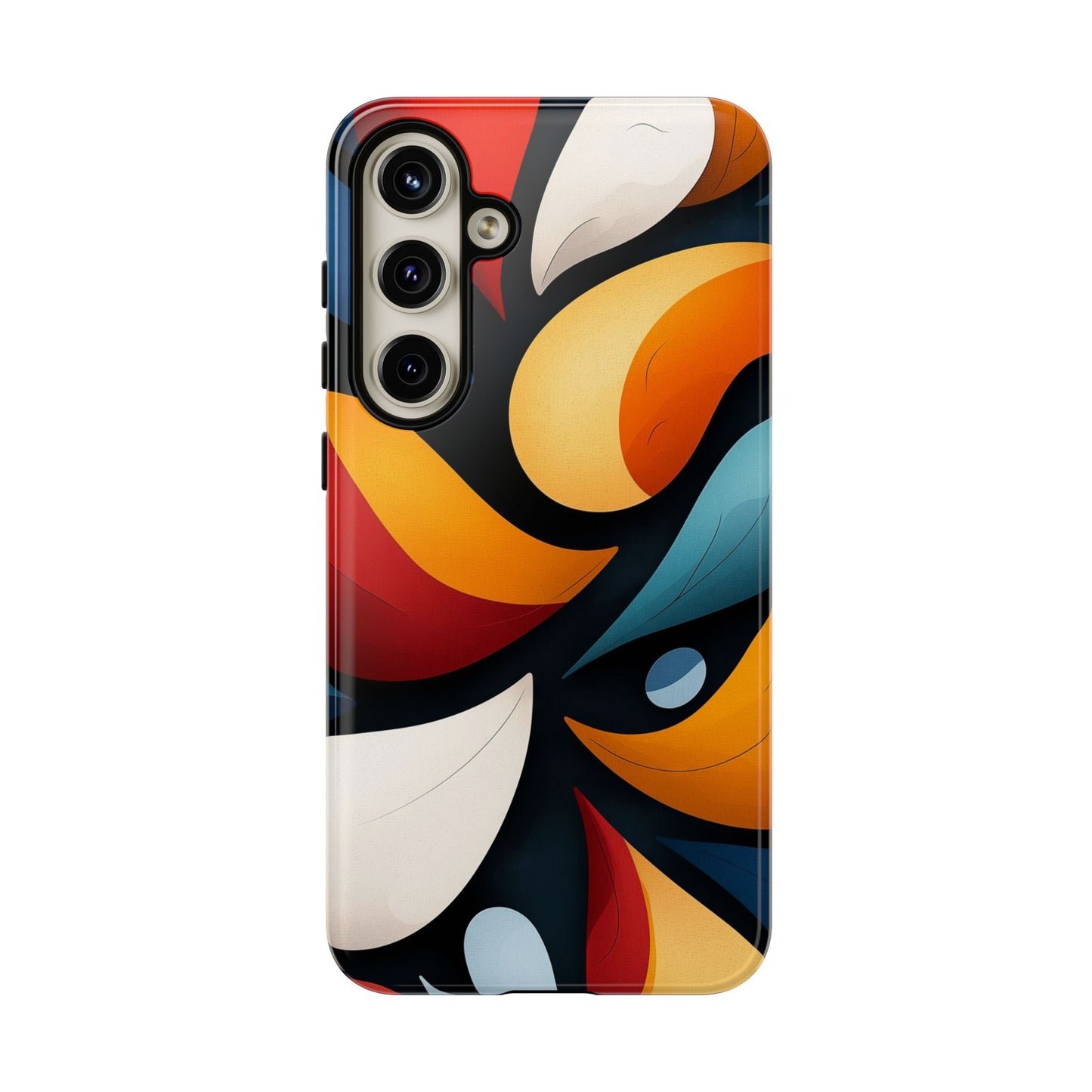 Petal Drift – Modern Abstract Leaf Pattern Phone Case for iPhone, Samsung & Pixel