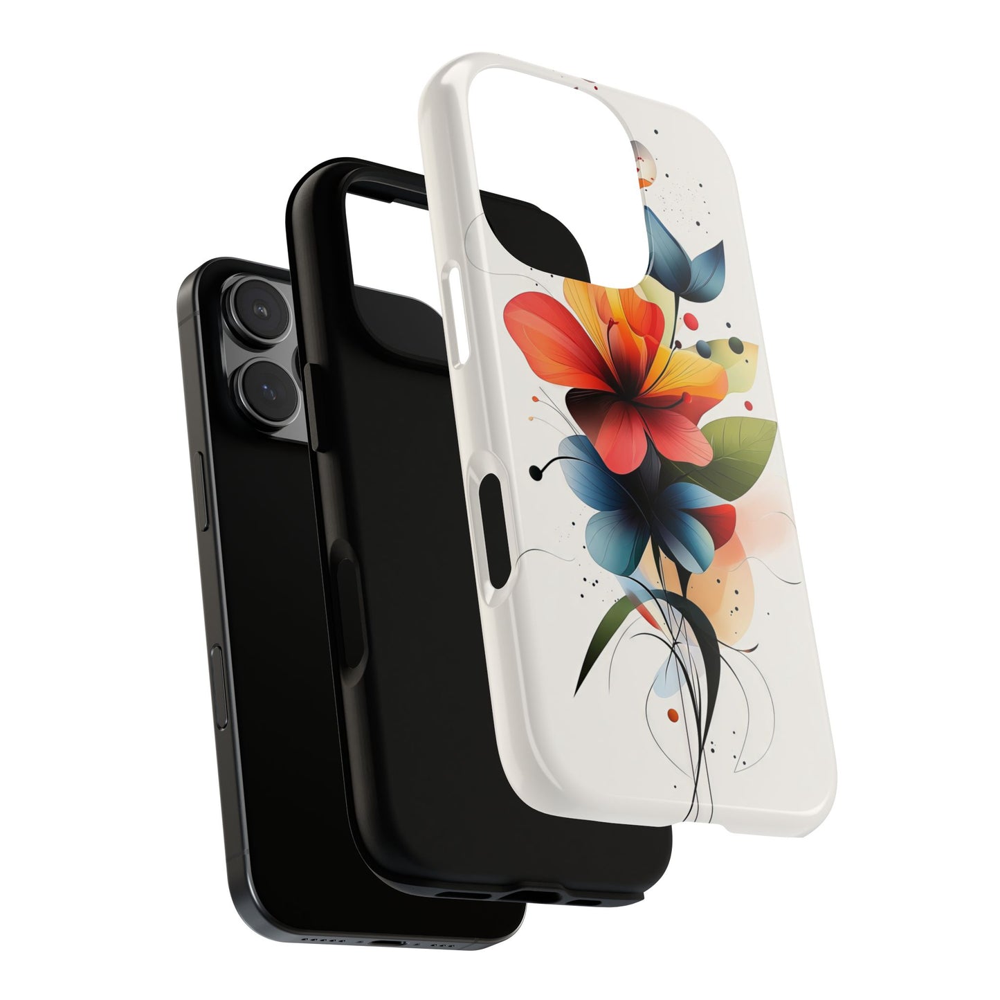 Vibrant Bloom – Modern Floral Art Phone Case for iPhone, Pixel & Samsung