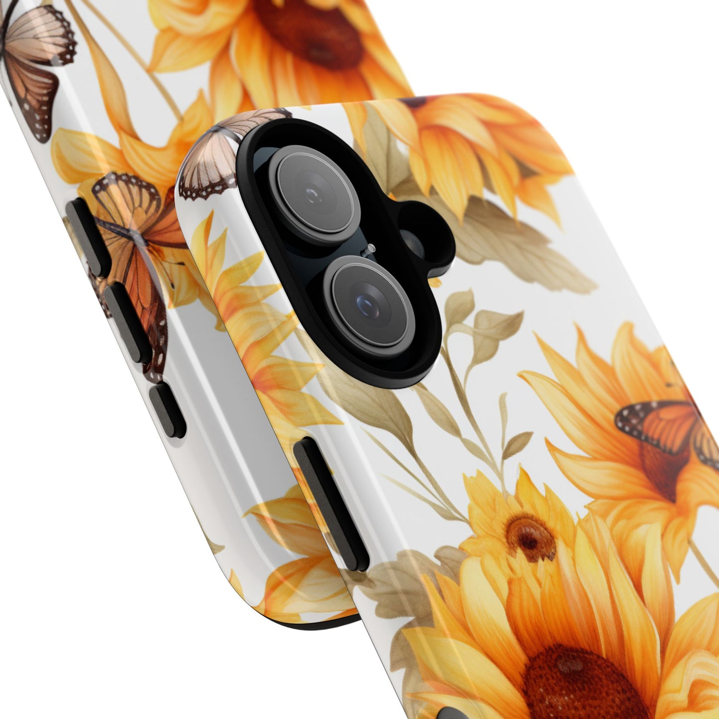 Sunflower & Butterfly Aesthetic Mobile Case – Bright & Nature-Inspired