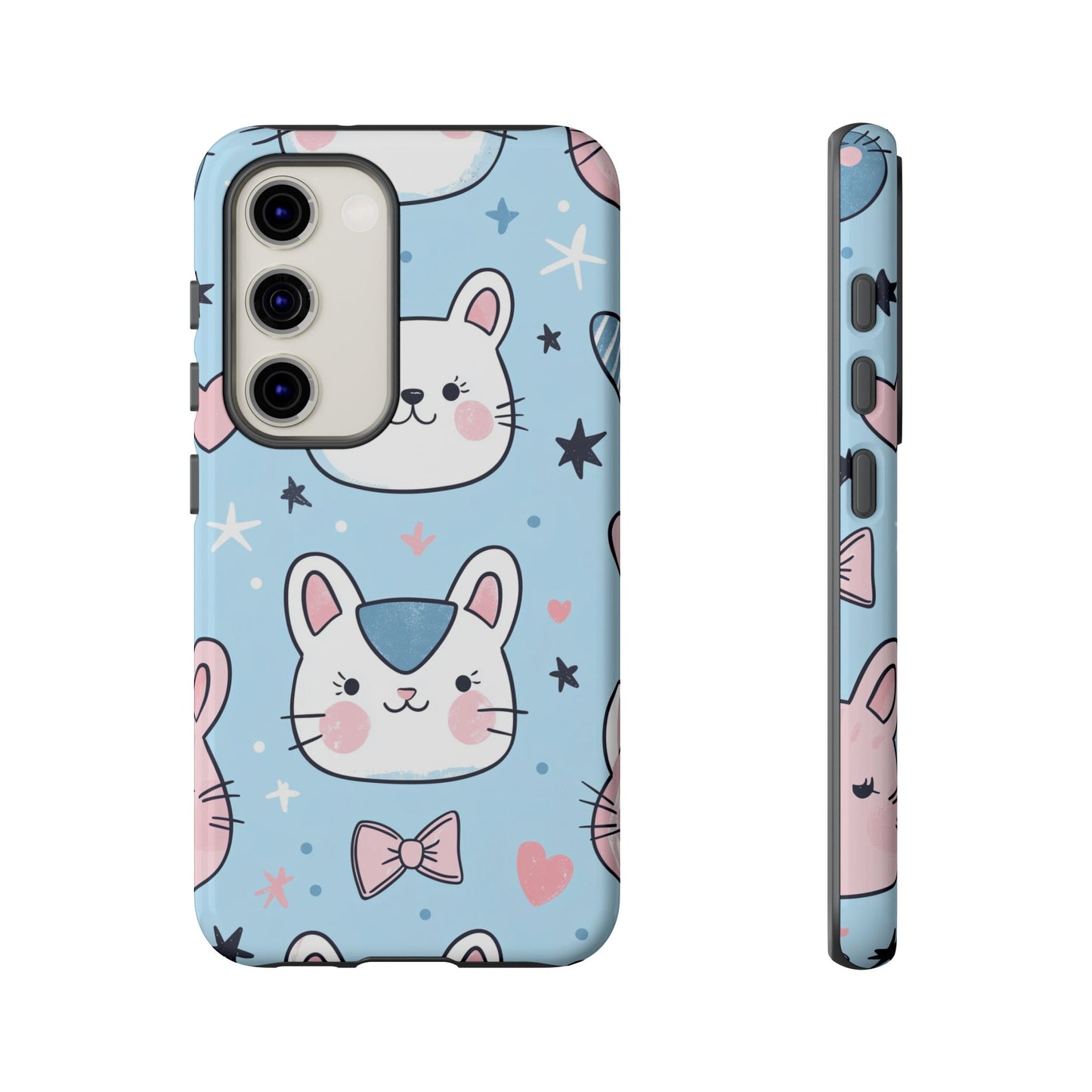 Kawaii Kitty Love Anime Phone Case for iPhone, Samsung, Google Pixel