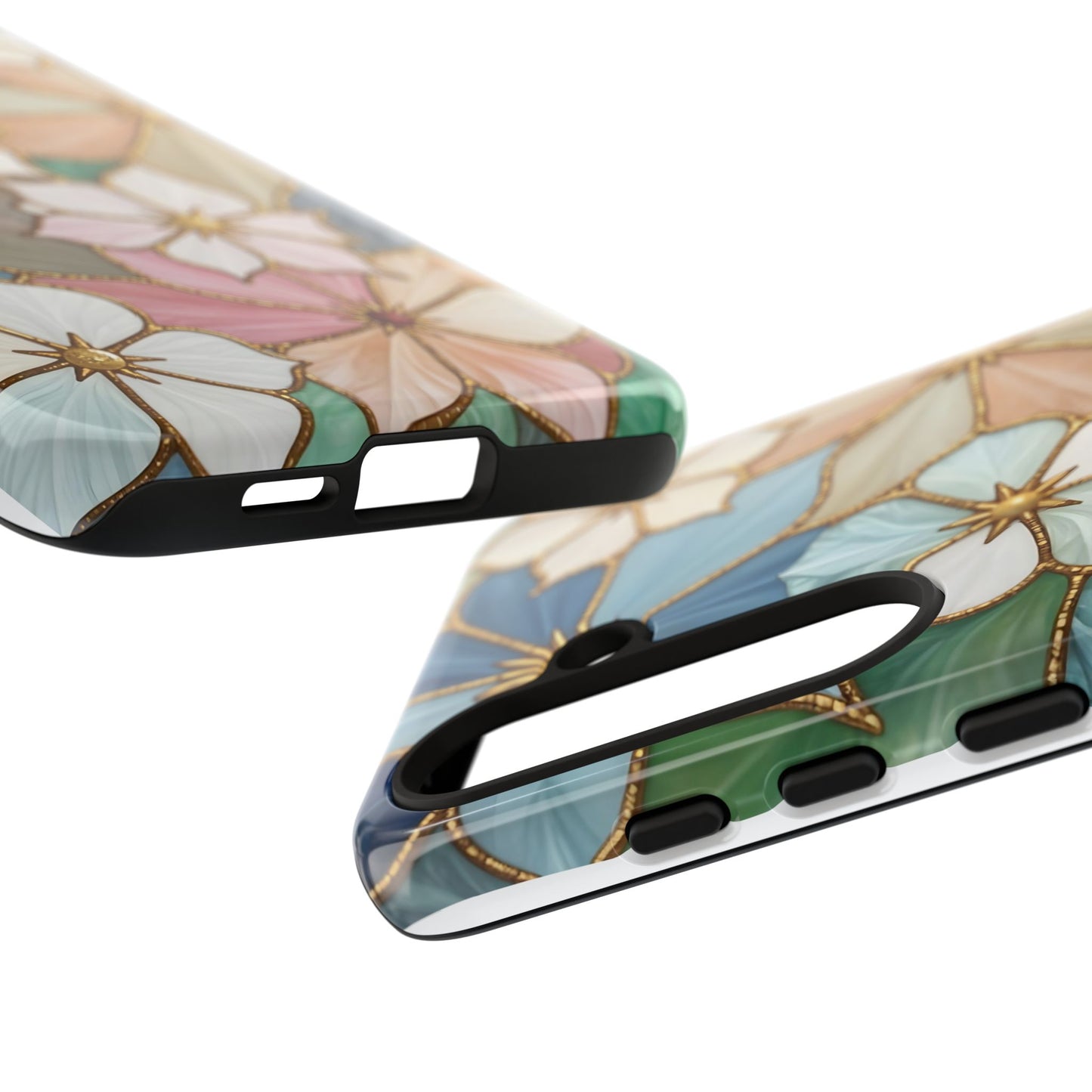 Floral Symphony: Stained Glass Elegance