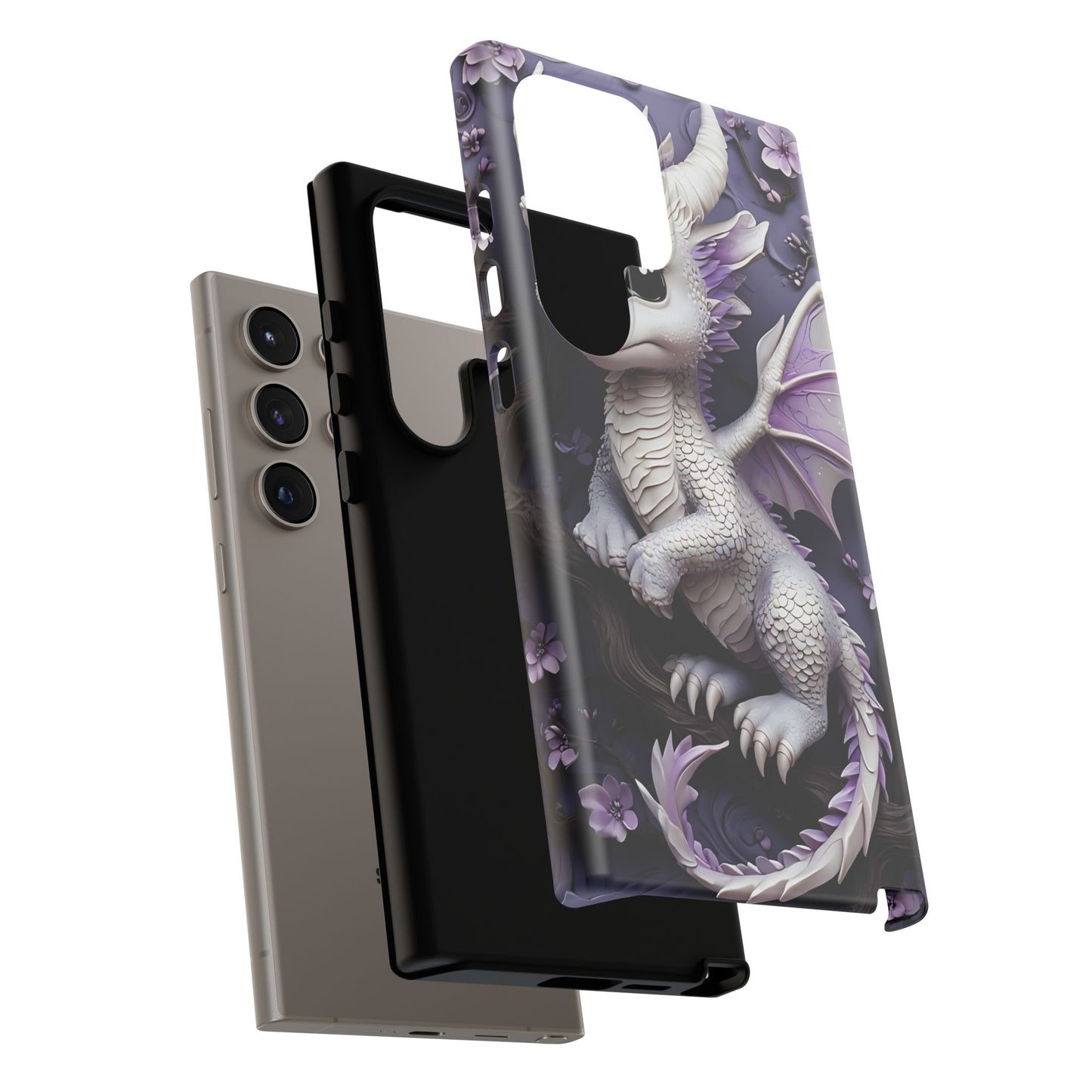 Charming Young Dragon on a Branch Phone Case Design