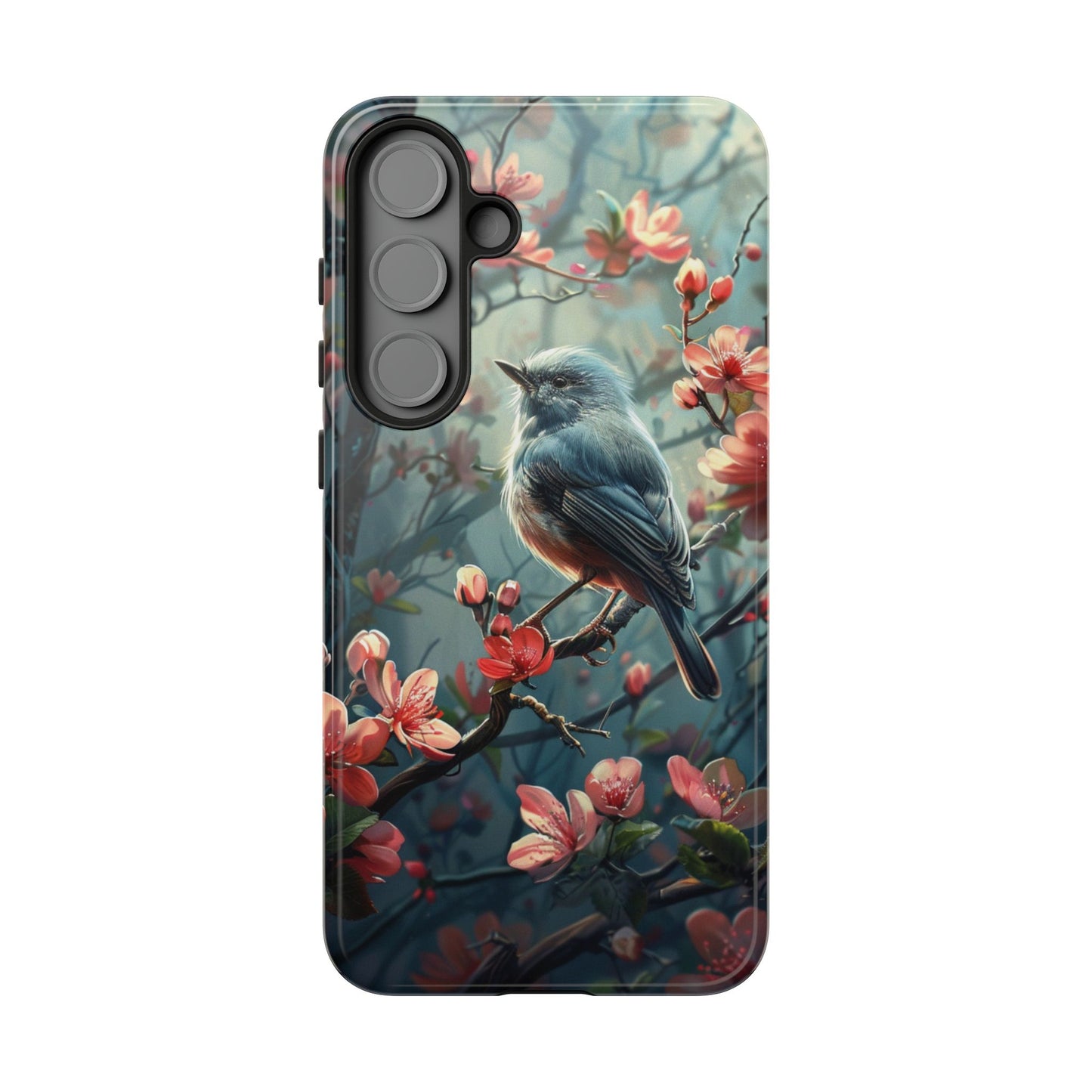 Floral Bird Phone Case β Elegant Nature-Inspired Design for iPhone, Samsung & Google Pixel