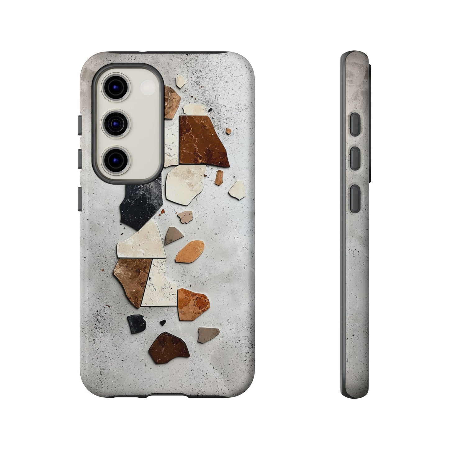 Modern Terrazzo Fragments Phone Case β Earthy & Minimalist for iPhone, google Pixel & Samsung