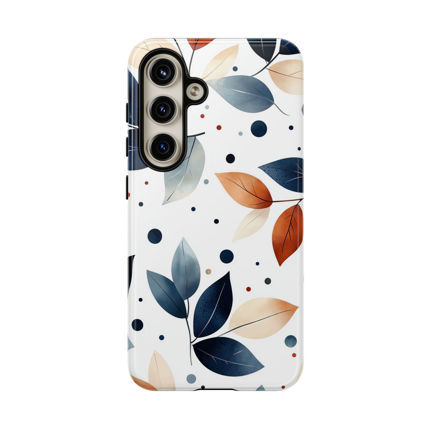 Autumn Breeze Leaf Pattern Phone Case | Elegant Botanical Design for iPhone, Samsung & Google Pixel
