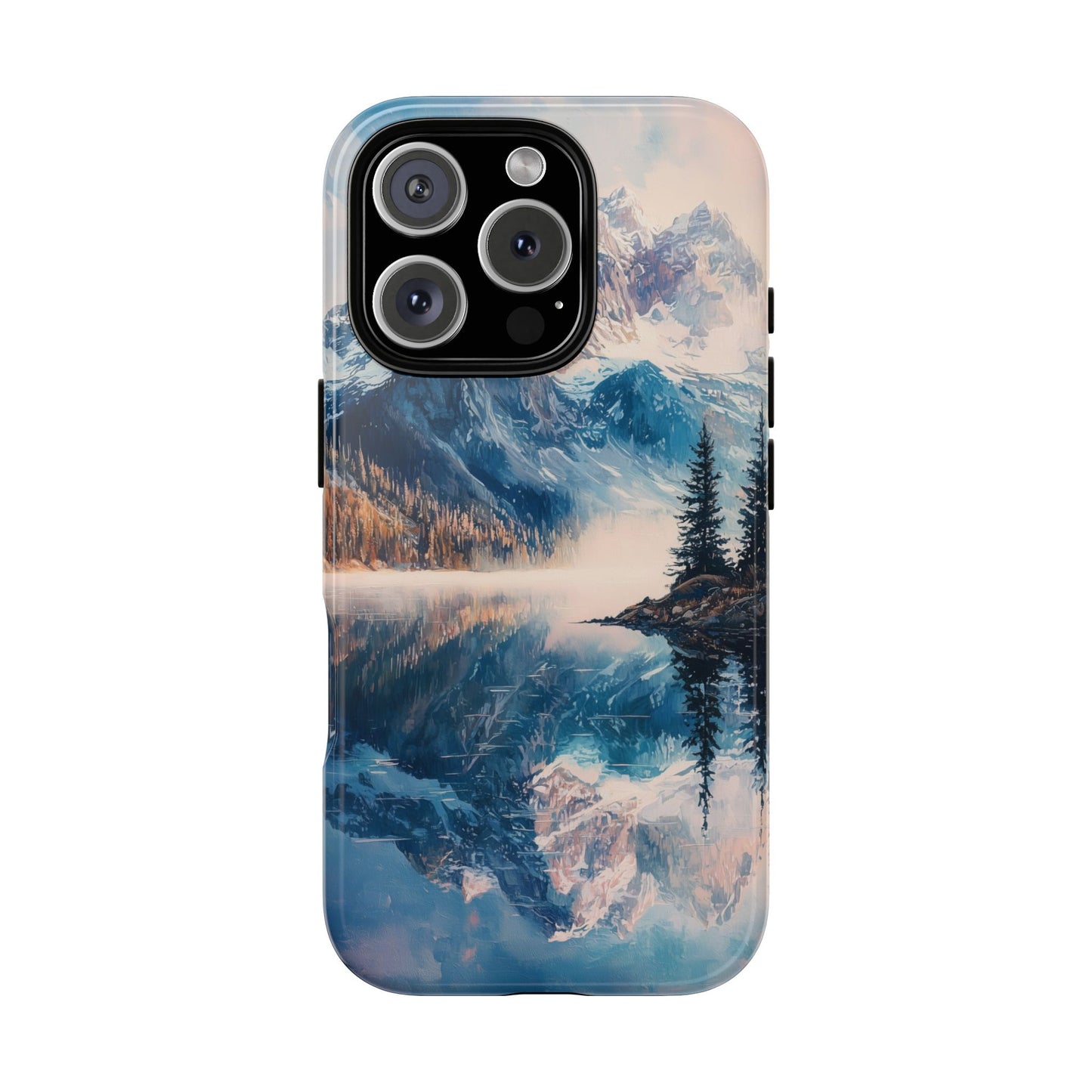 Mountain Lake Reflection Phone Case – Tranquil Nature Vibes for iPhone, Pixel & Samsung