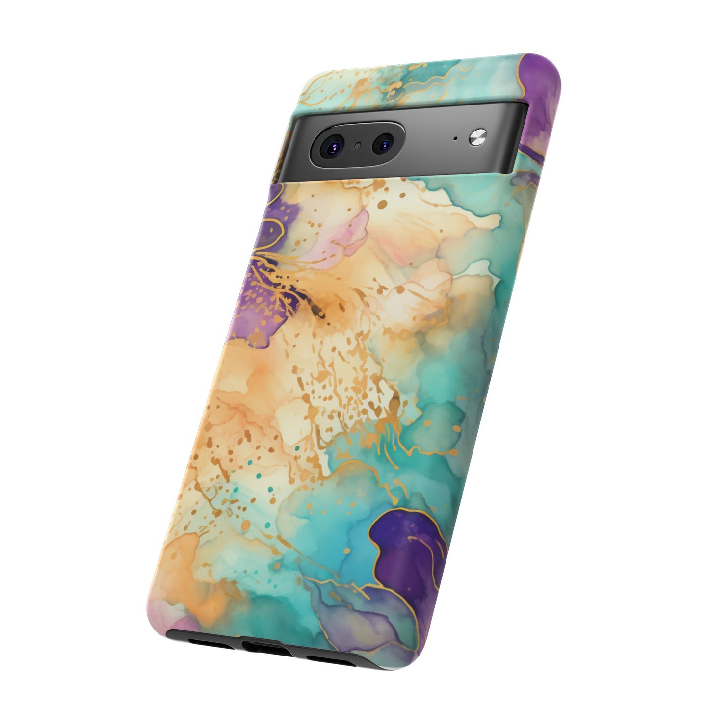 Golden Aura Abstract Watercolor Mobile Case